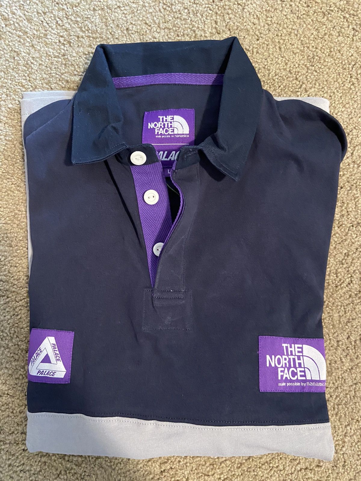 Nanamica Palace TNF purple label high bulky rugby shirt Size US L / EU 52-54 / 3 - 7 Thumbnail