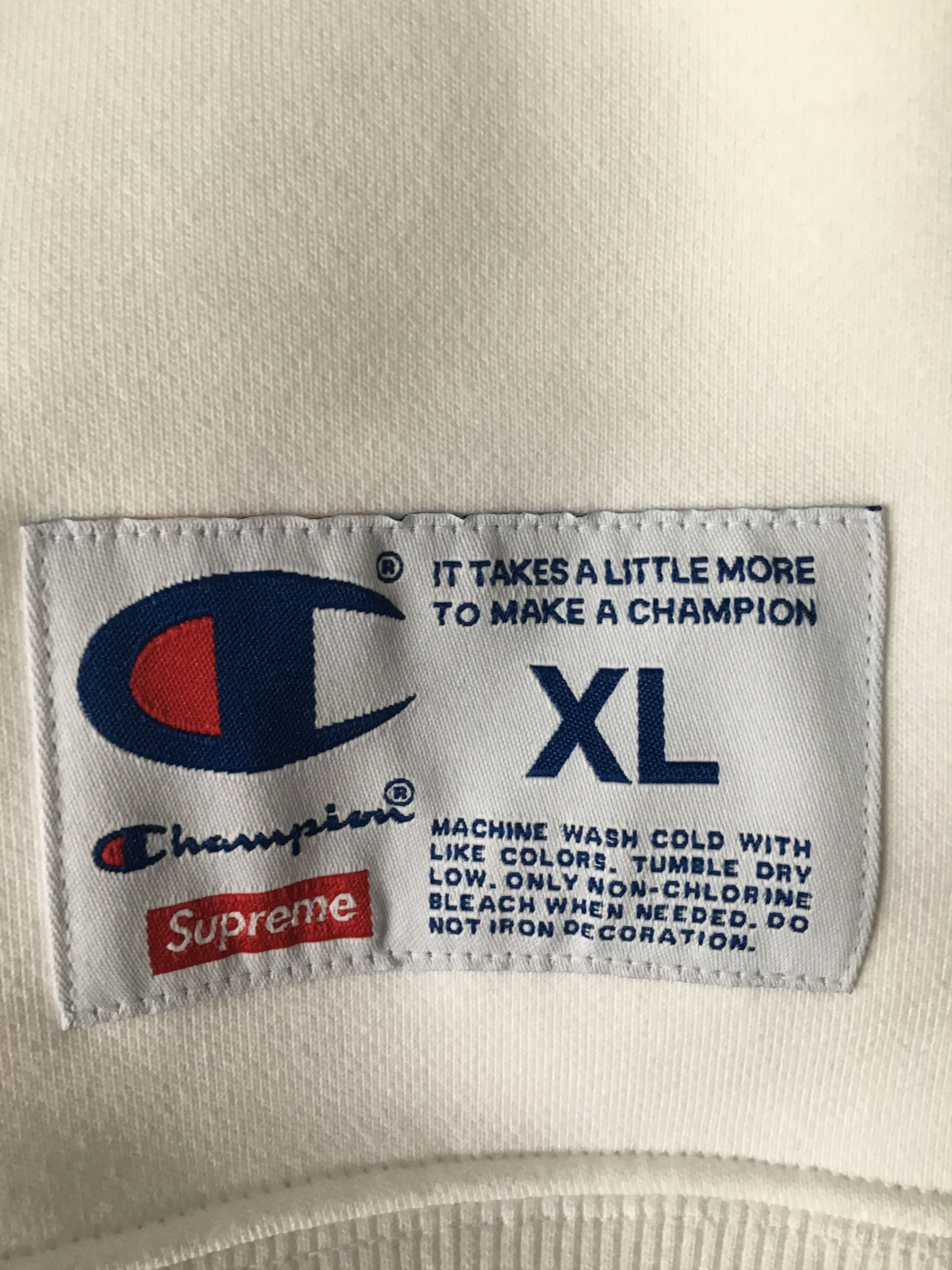 Supreme Supreme x Champion Hoodie White Size US XL / EU 56 / 4 - 3 Thumbnail
