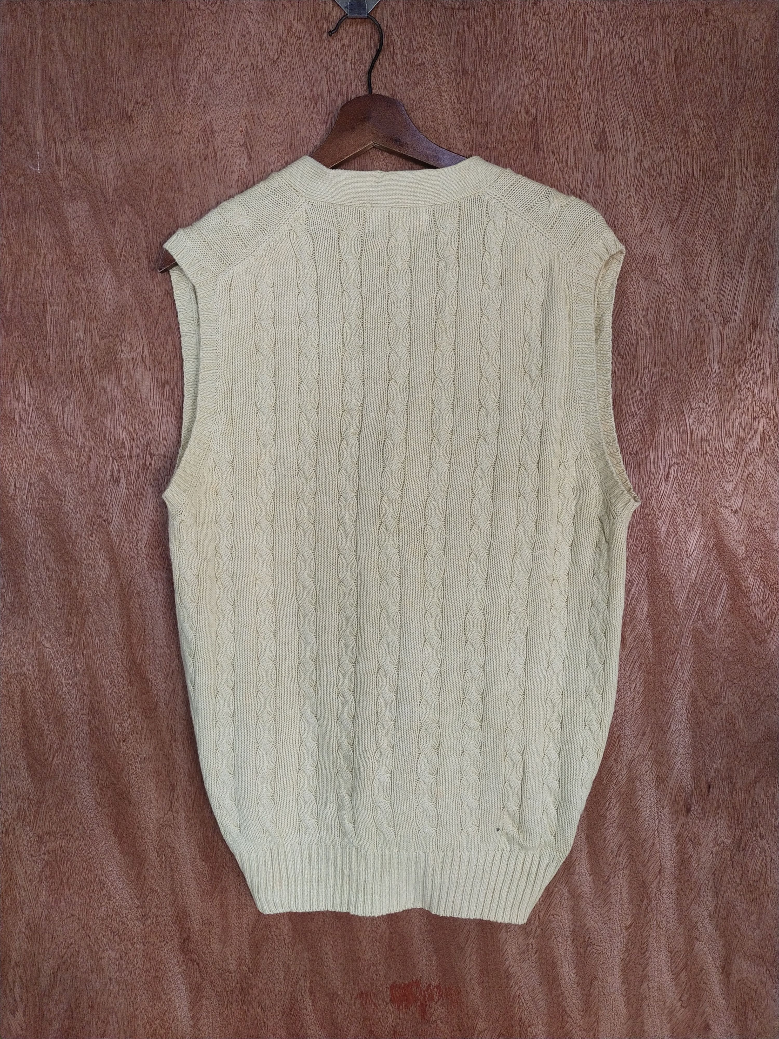 Boston Traders Boston Traders cream sleeveless cable knitwear vest #H295 Size US M / EU 48-50 / 2 - 9 Thumbnail