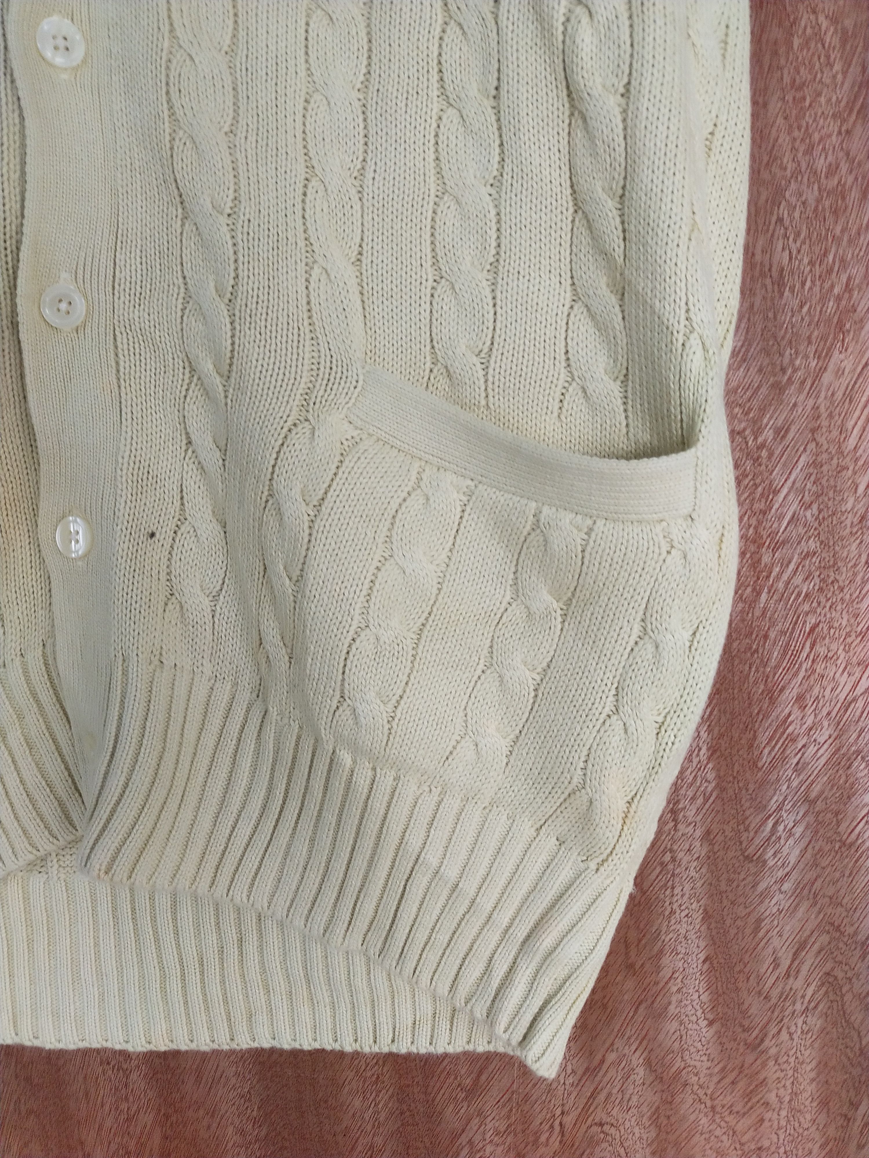 Boston Traders Boston Traders cream sleeveless cable knitwear vest #H295 Size US M / EU 48-50 / 2 - 6 Thumbnail