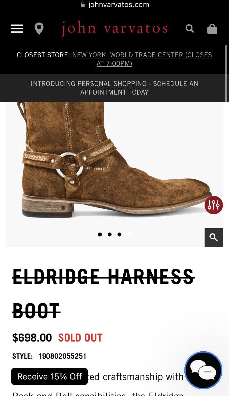 John Varvatos Eldridge buckle boot. 11 Size US 11 / EU 44 - 3 Thumbnail