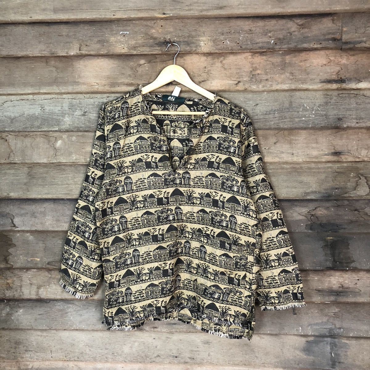 Vintage Japanese Brand art Brown knitwear #H258 Size US M / EU 48-50 / 2 - 1 Thumbnail
