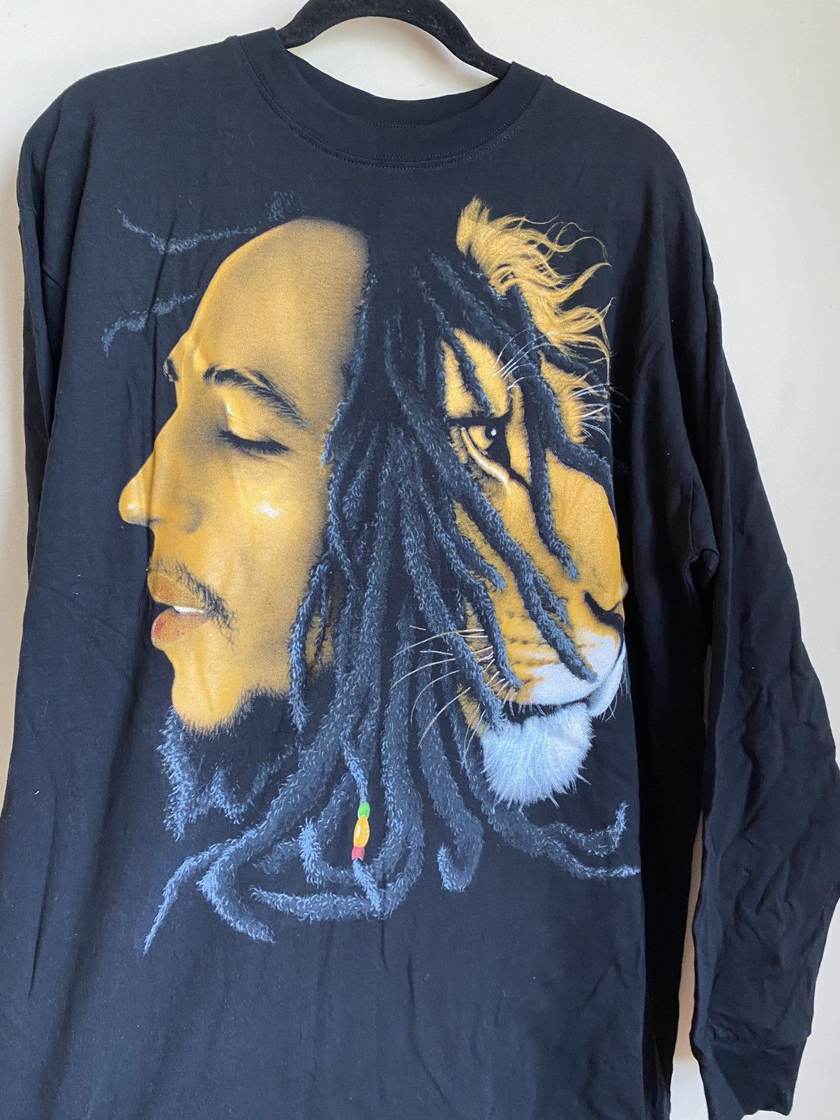 Bob Marley × Rap Tees × Vintage Vintage Bob Marley Longsleeve tee Y2K Size US XL / EU 56 / 4 - 2 Thumbnail