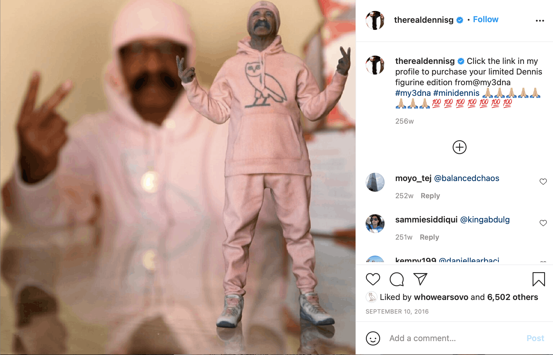 Drake 🌸RARE🌸 OVO PINK & SLIVER SWEETER MAN OG OWL HOODIE 2016 Size US M / EU 48-50 / 2 - 16 Thumbnail