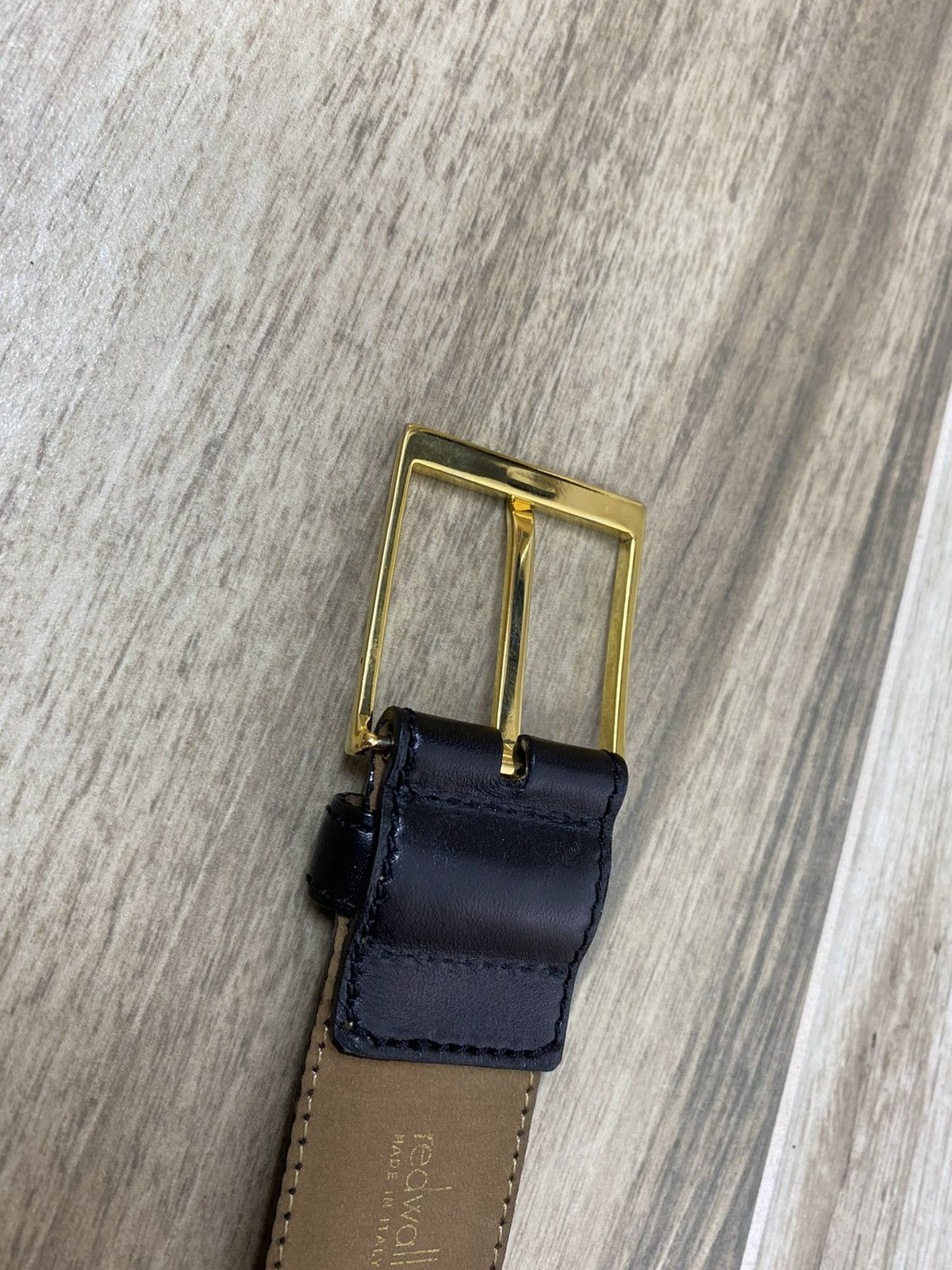 Moschino MOSCHINO leather belt Rare Gold Logo Jacket Redwall Vintage Size ONE SIZE - 8 Thumbnail