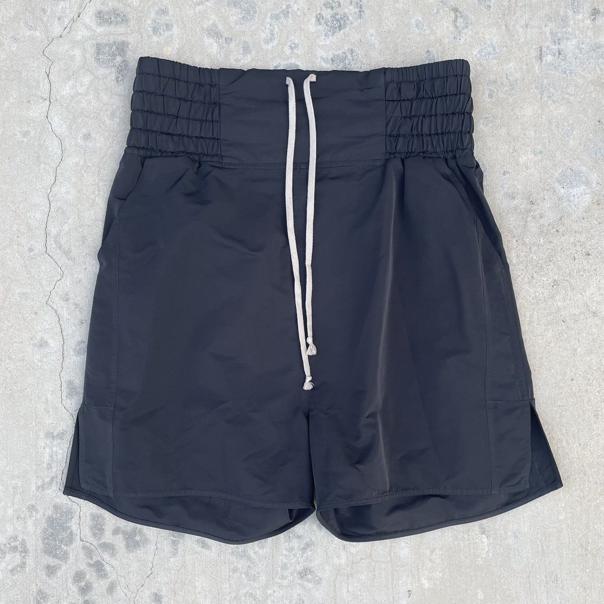 Rick Owens SS19 Babel Boxing shorts
