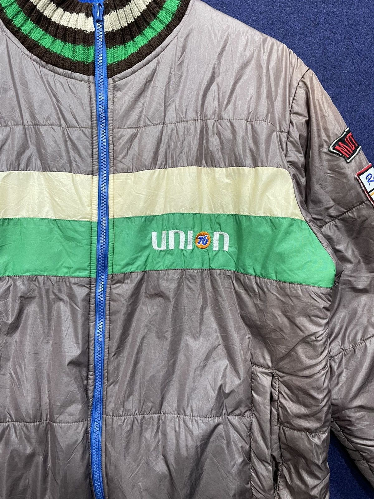 Vintage Rare 76 Lubricants Reversible Jacket Puffer & Knitwear Size US M / EU 48-50 / 2 - 6 Thumbnail