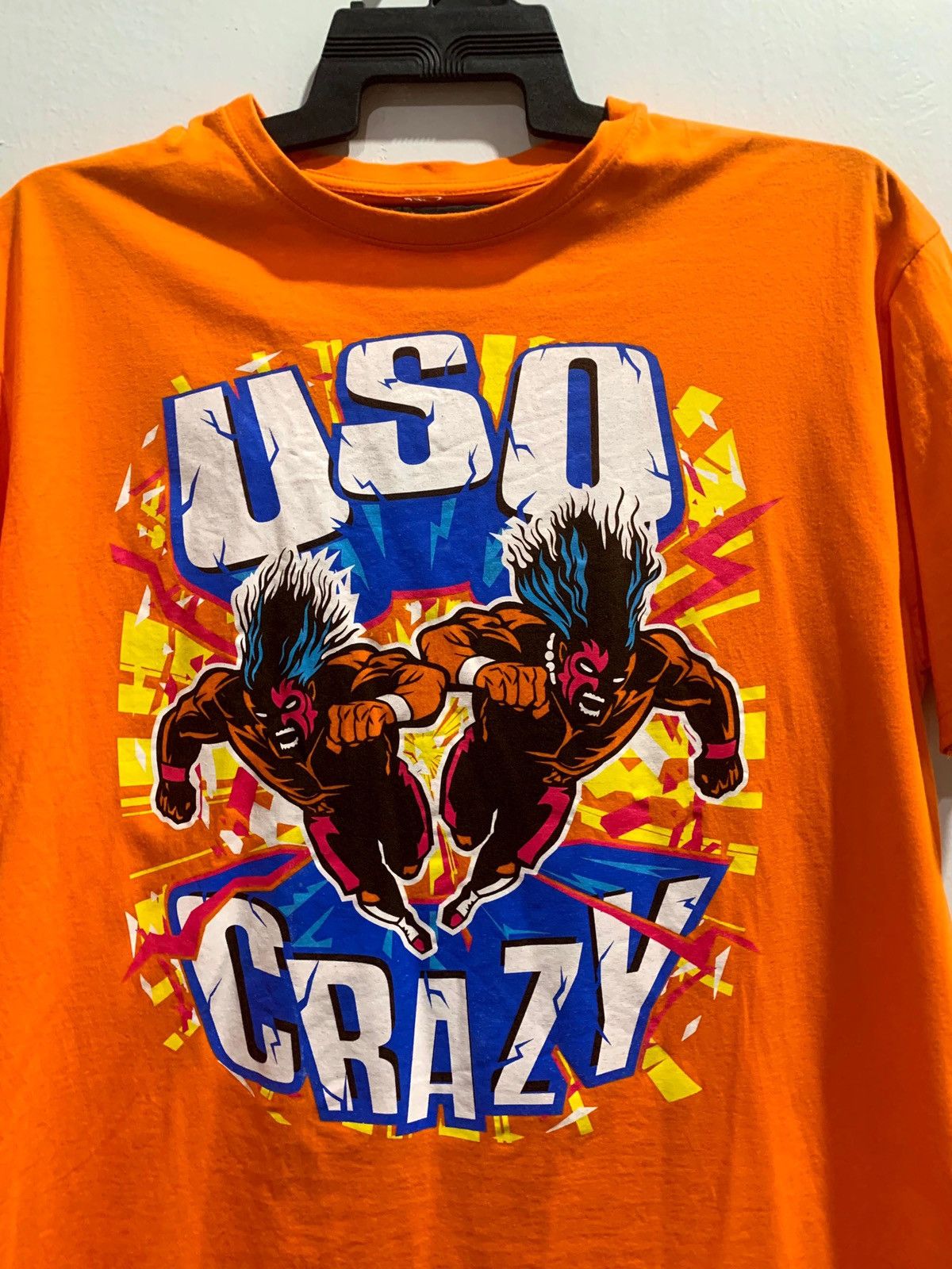 Japanese Brand × WWE WWE USO CRAZY Short Tee Size XL Fit M Size US M / EU 48-50 / 2 - 2 Thumbnail