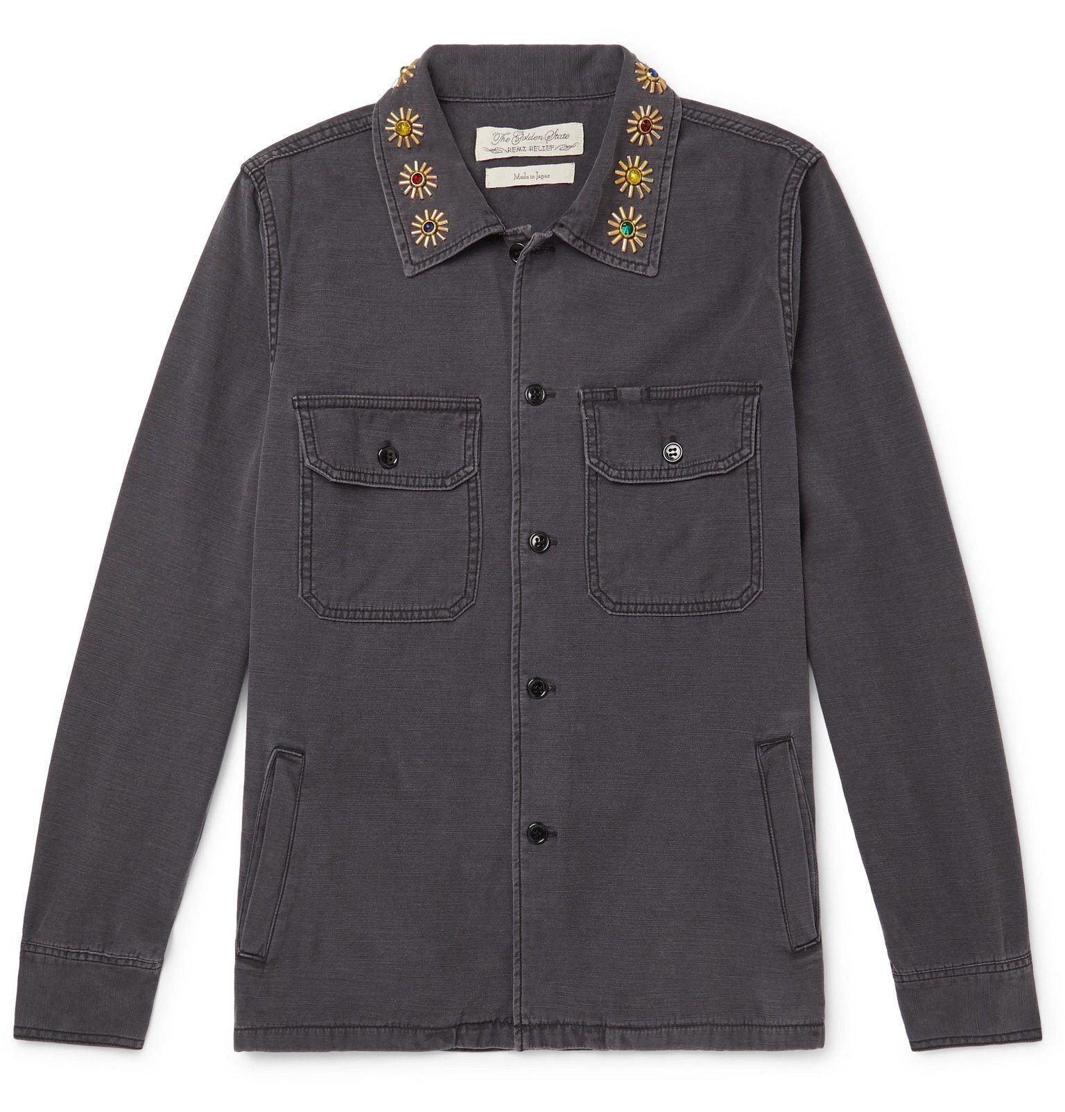Remi Relief Embellished Denim Shirt