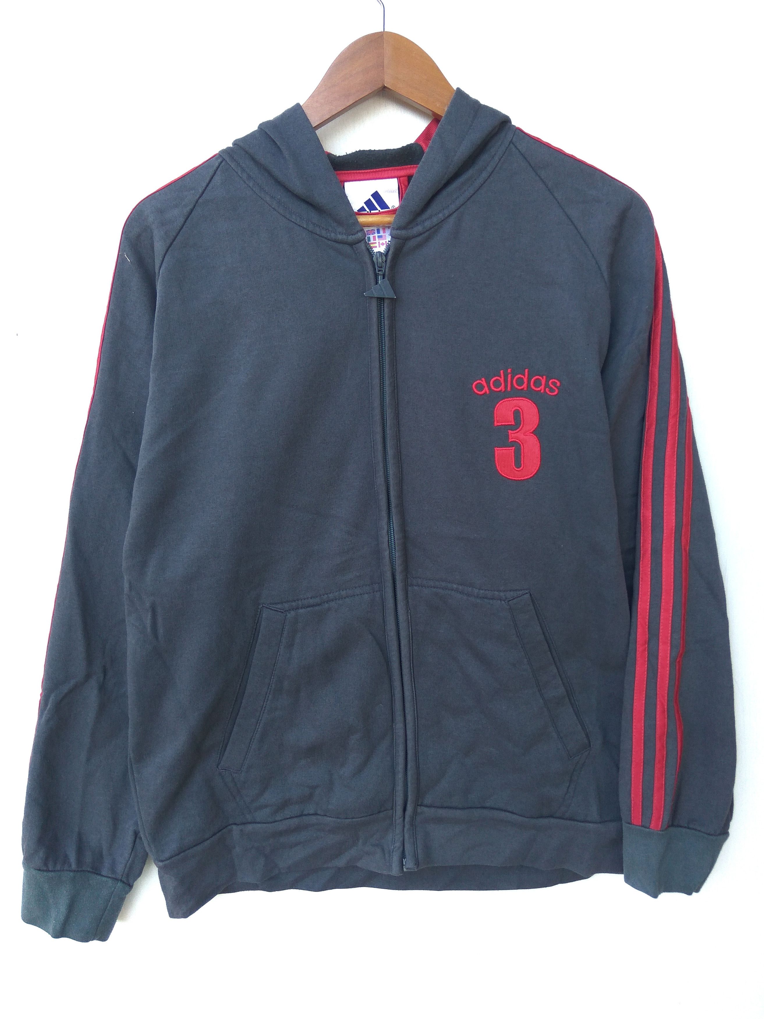Adidas 🔥 Vintage Adidas hoodies zipper 3 stripes Size US M / EU 48-50 / 2 - 2 Thumbnail