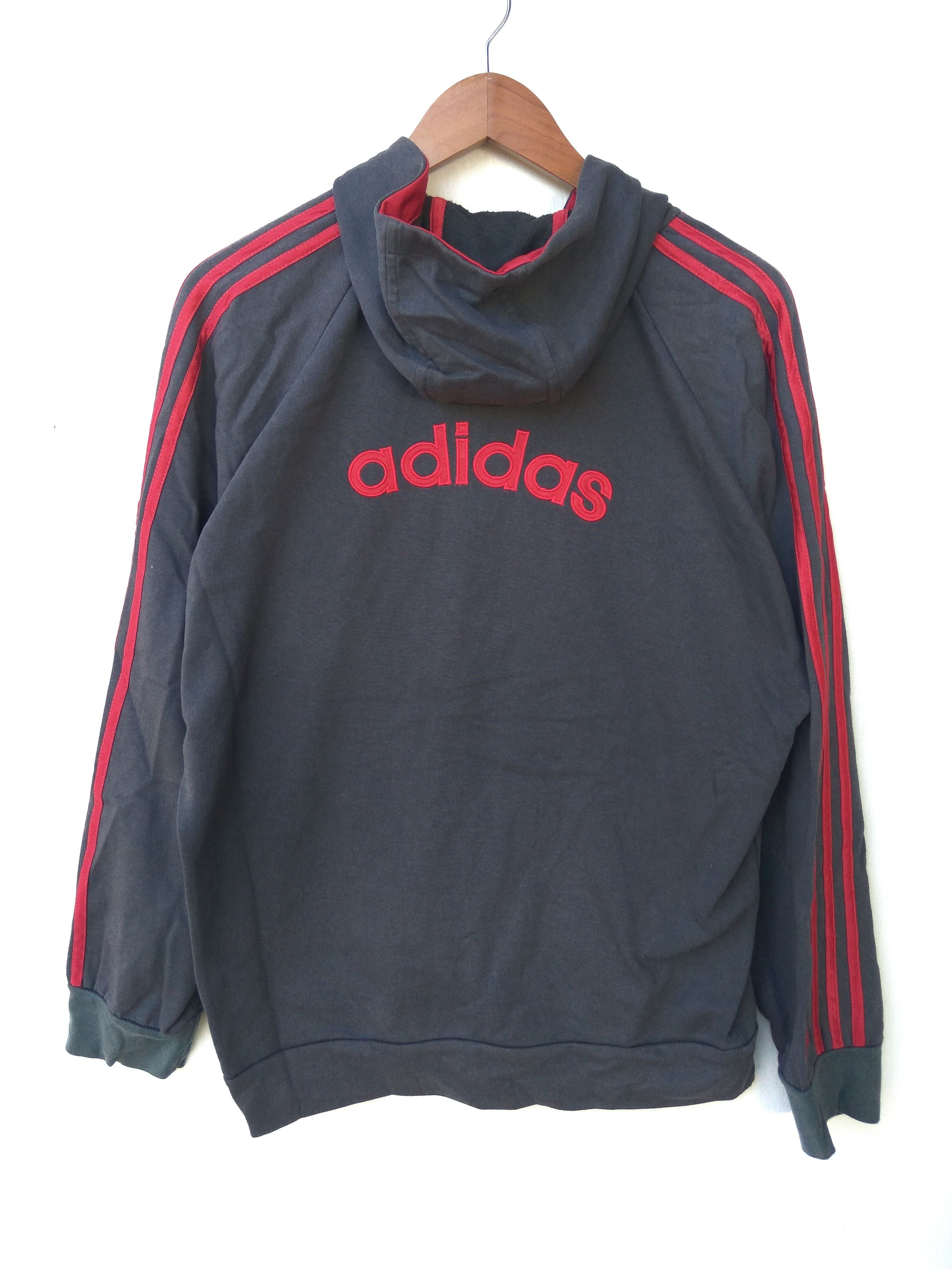 Adidas 🔥 Vintage Adidas hoodies zipper 3 stripes Size US M / EU 48-50 / 2 - 1 Thumbnail