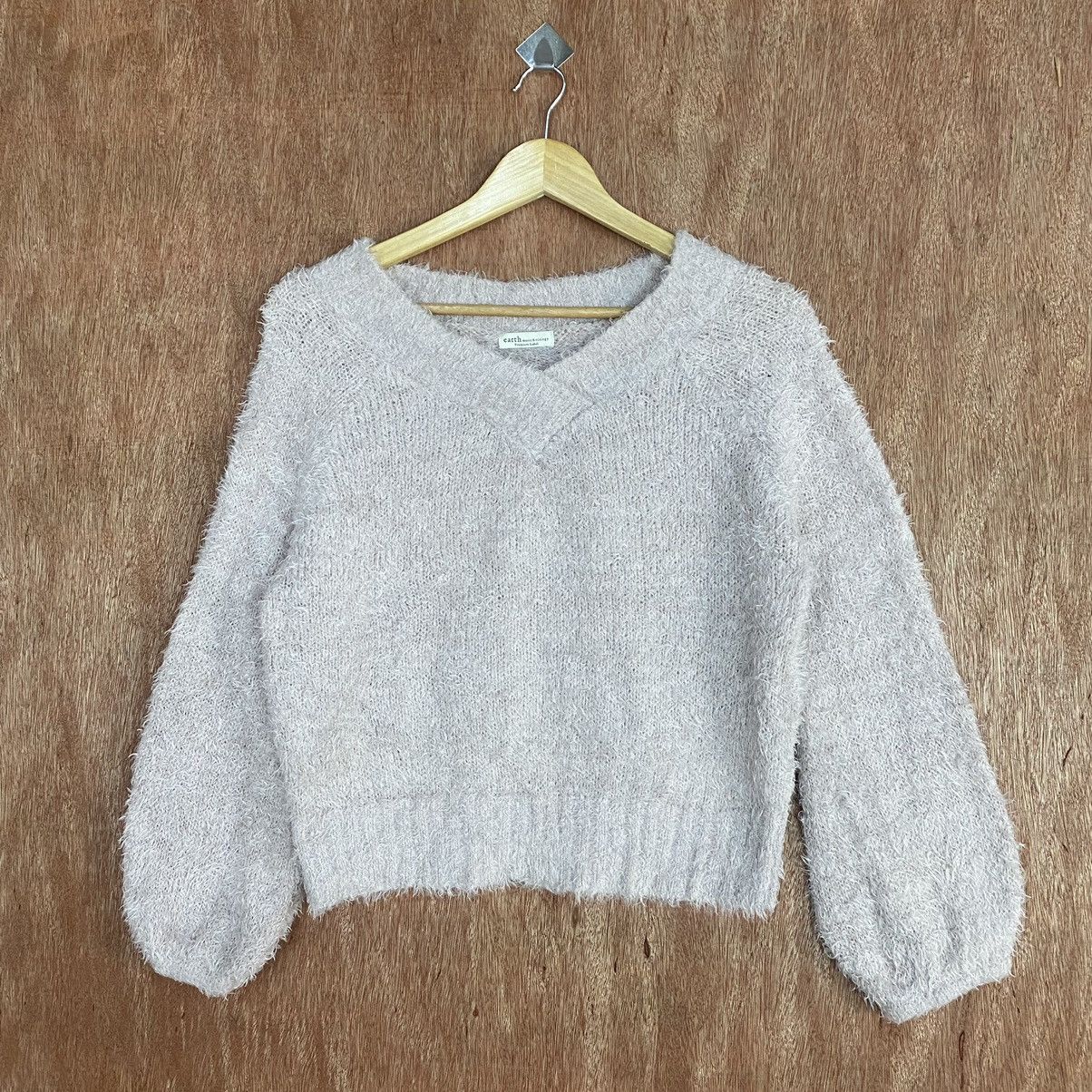 Homespun Knitwear × Japanese Brand Earth Music & Ecology Mohair Knitwear #0396 Size US M / EU 48-50 / 2 - 3 Thumbnail