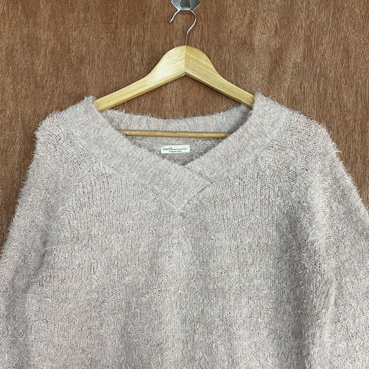 Homespun Knitwear × Japanese Brand Earth Music & Ecology Mohair Knitwear #0396 Size US M / EU 48-50 / 2 - 2 Thumbnail