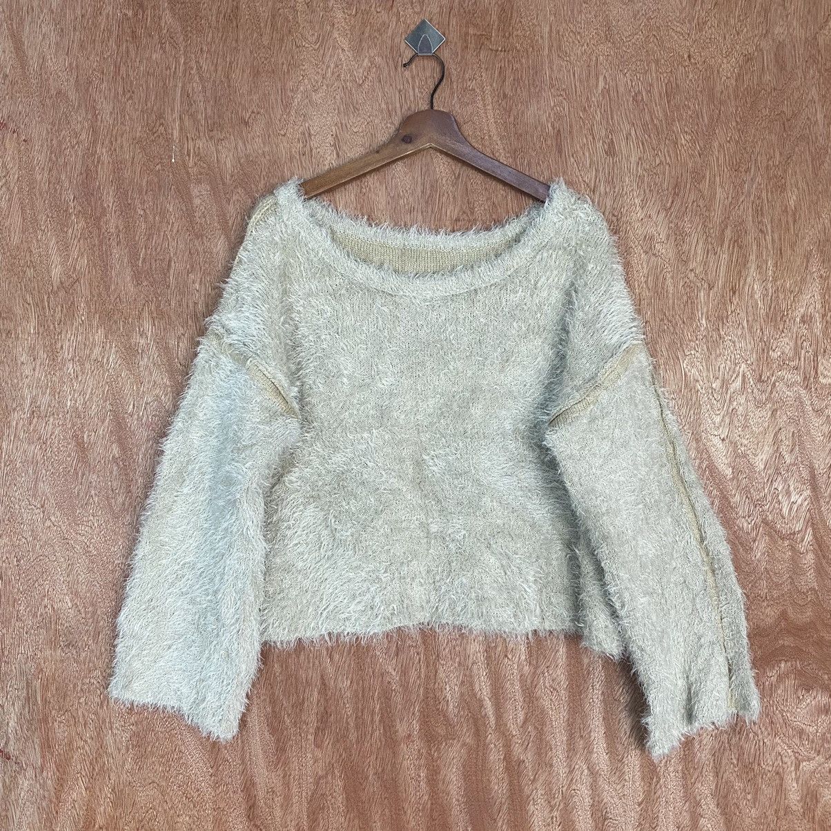 Homespun Knitwear × Japanese Brand Japan Brown Mohair Shag Shaggy Baggy Knitwear #0391 Size US L / EU 52-54 / 3 - 10 Thumbnail