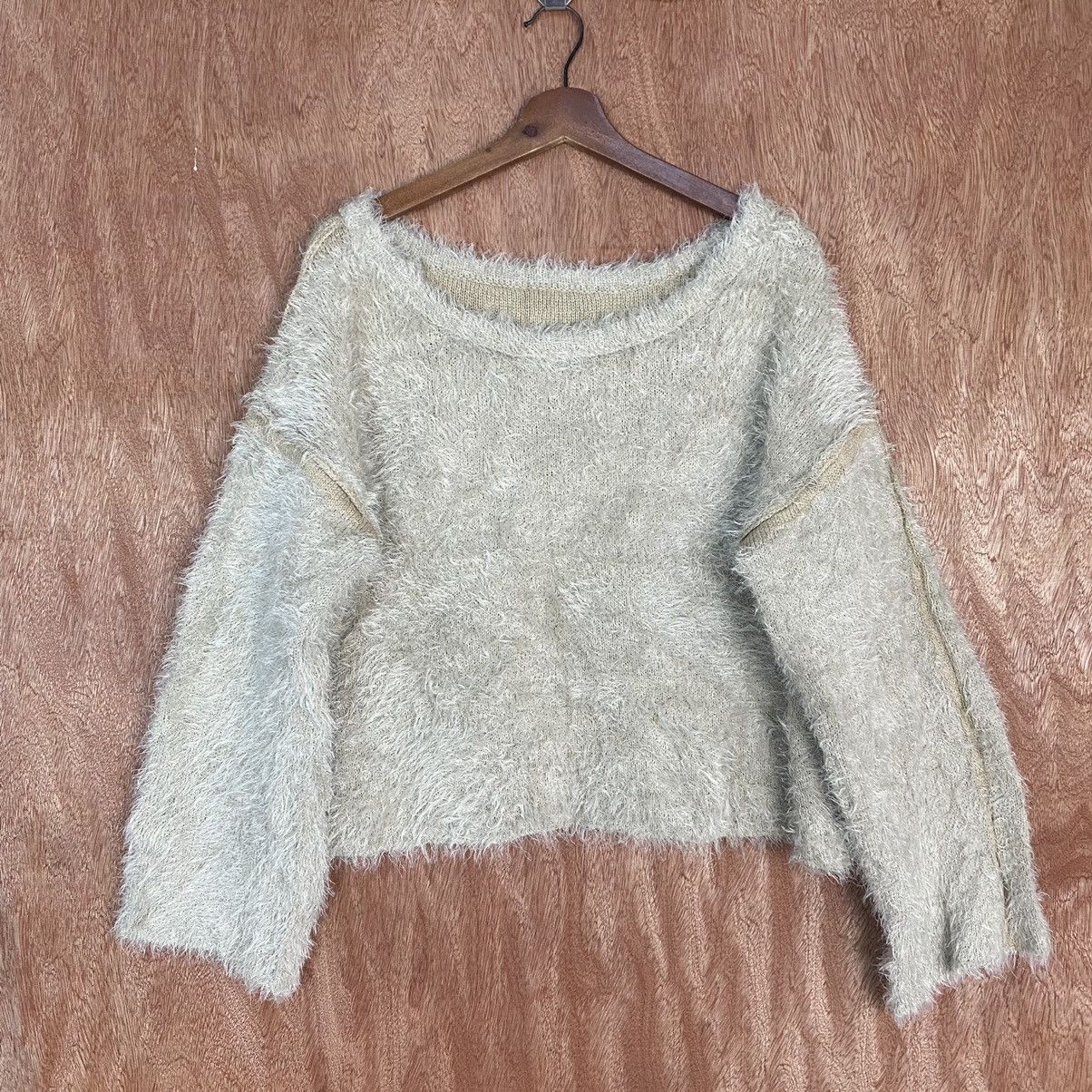 Homespun Knitwear × Japanese Brand Japan Brown Mohair Shag Shaggy Baggy Knitwear #0391 Size US L / EU 52-54 / 3 - 12 Thumbnail
