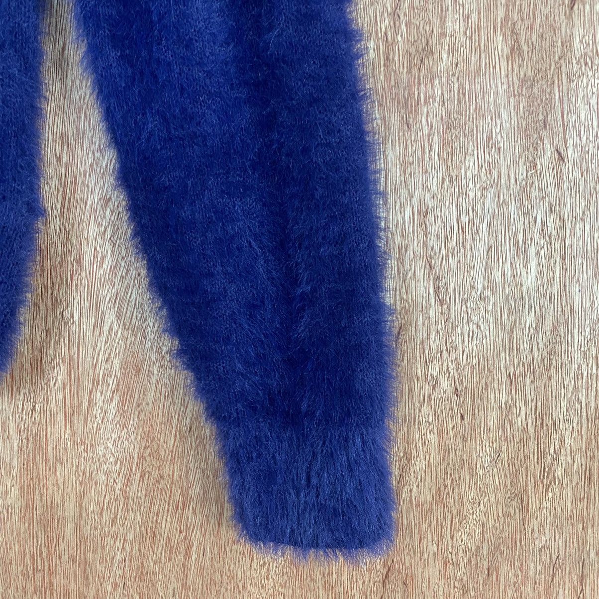Homespun Knitwear × Japanese Brand Closshi Dark Blue Mohair Shag Shaggy Knitwear Size US M / EU 48-50 / 2 - 4 Thumbnail