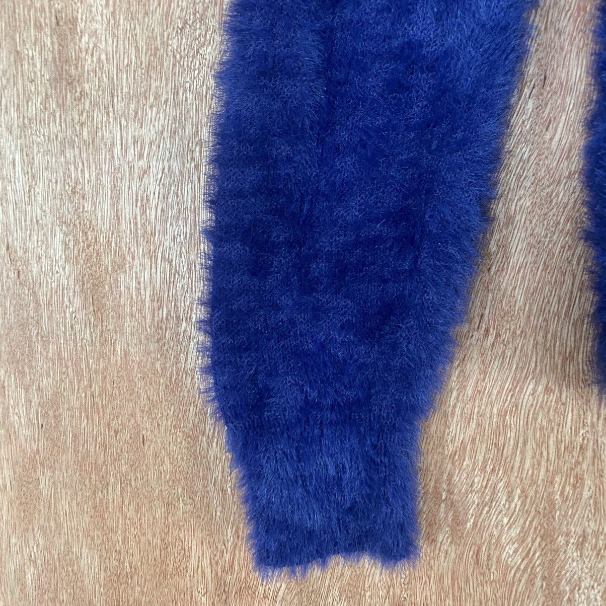 Homespun Knitwear × Japanese Brand Closshi Dark Blue Mohair Shag Shaggy Knitwear Size US M / EU 48-50 / 2 - 6 Thumbnail