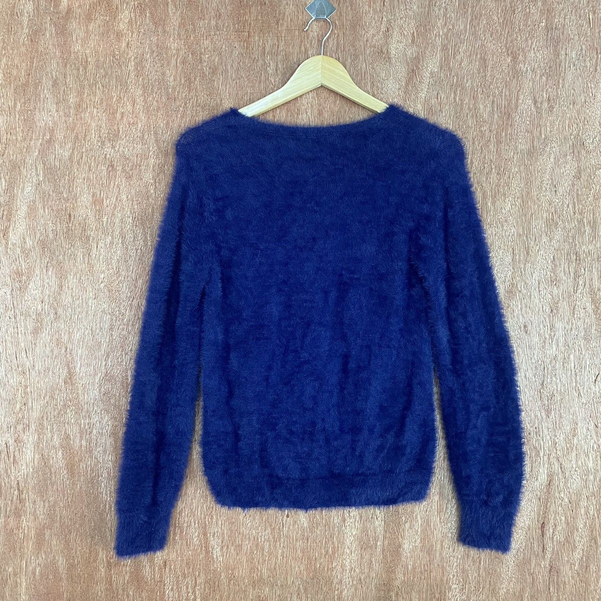Homespun Knitwear × Japanese Brand Closshi Dark Blue Mohair Shag Shaggy Knitwear Size US M / EU 48-50 / 2 - 10 Thumbnail