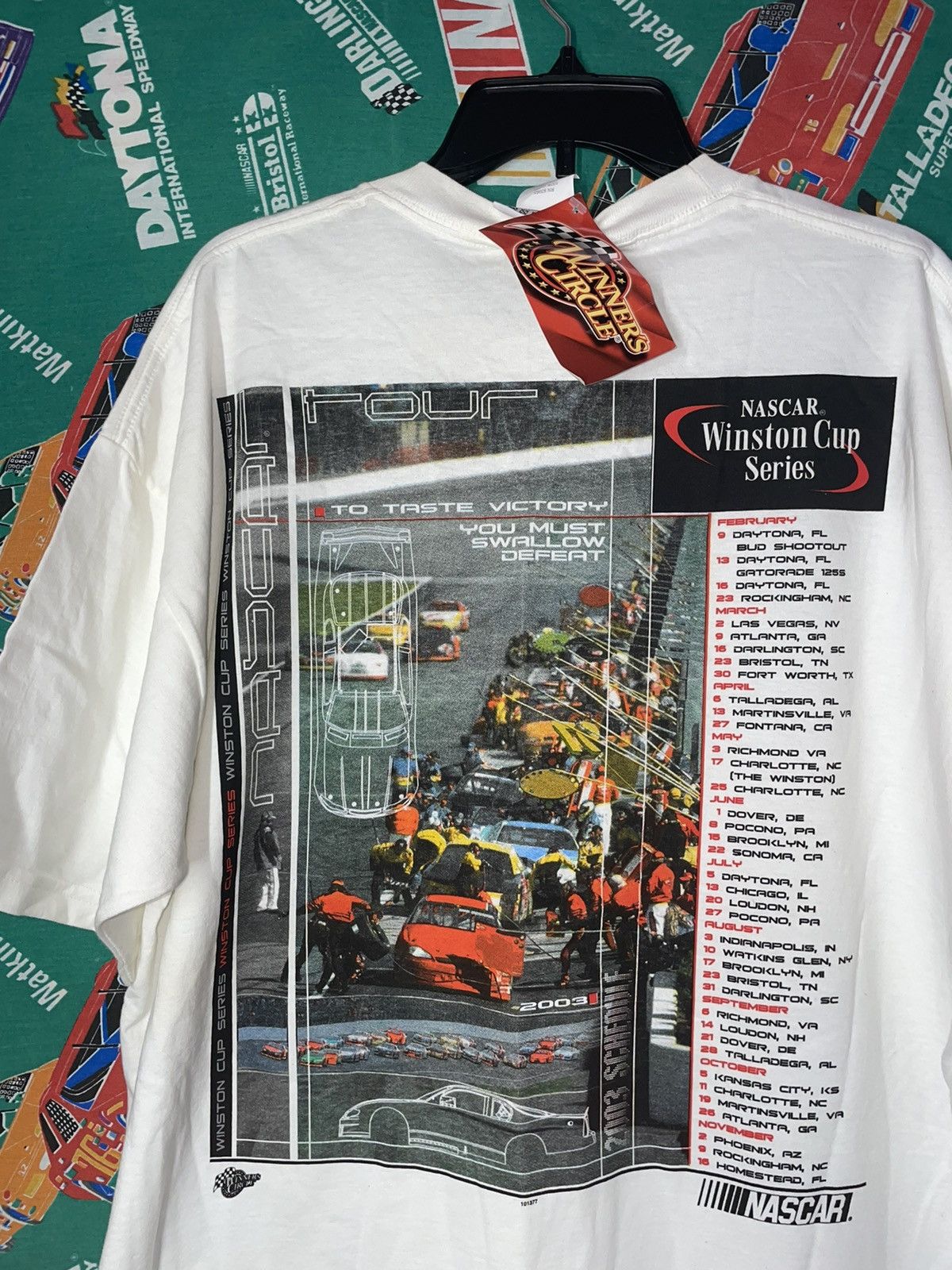 NASCAR NWT 2003 Vintage Winston Cup Series Tour NASCAR Shirt Racing Size US XL / EU 56 / 4 - 1 Thumbnail