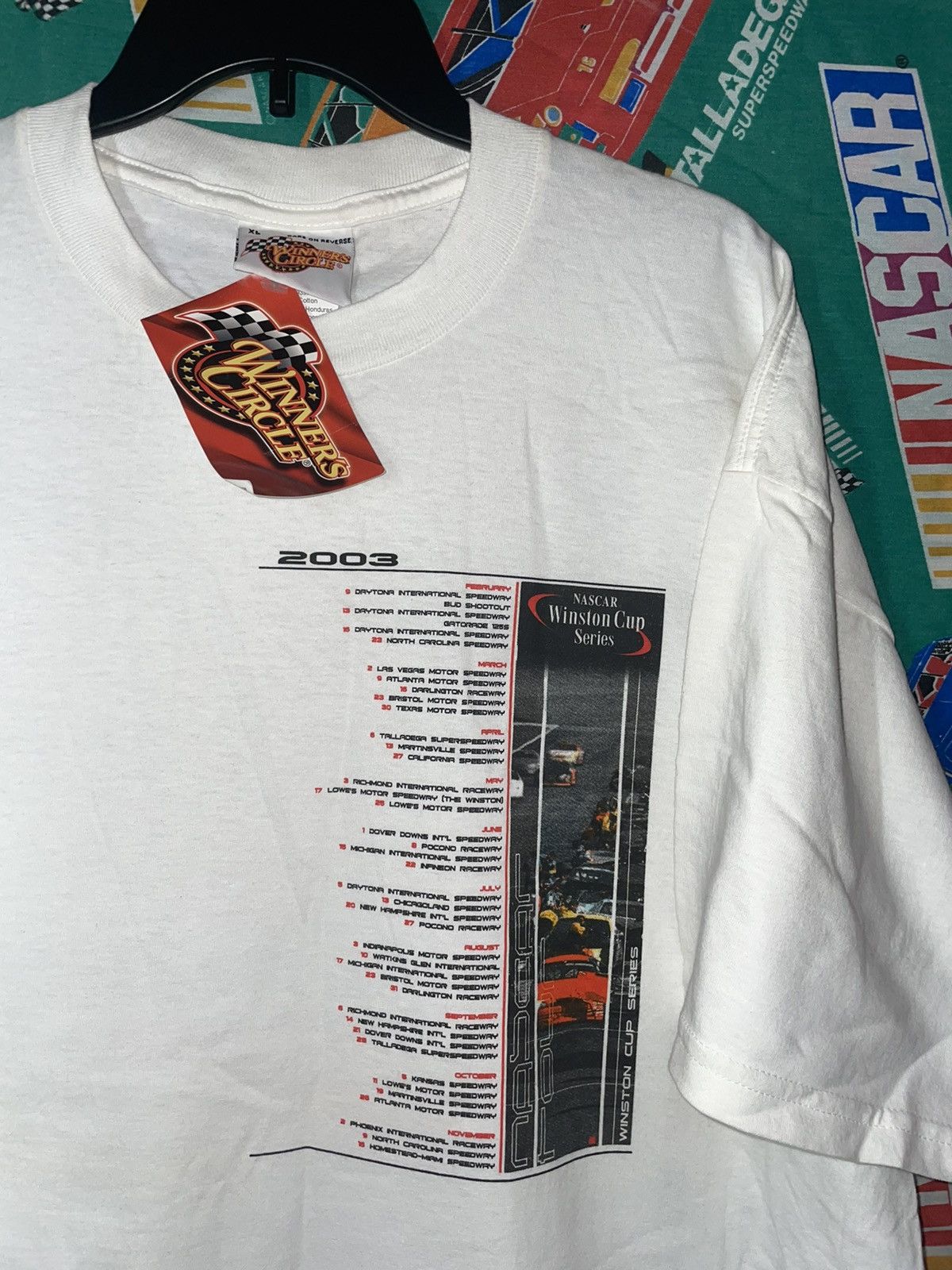 NASCAR NWT 2003 Vintage Winston Cup Series Tour NASCAR Shirt Racing Size US XL / EU 56 / 4 - 2 Thumbnail