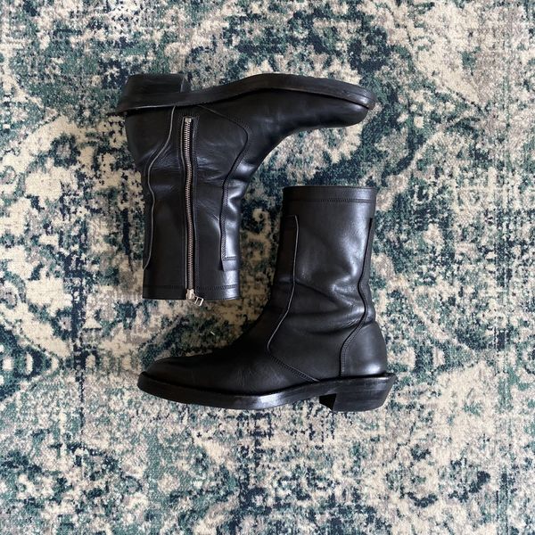 Kozaburo Kozaburo AW19 Abstract Welt Sidezip Motorcycle Boots