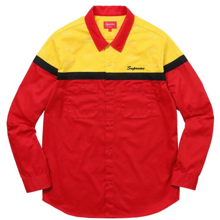 Color Blocked Work Shirt