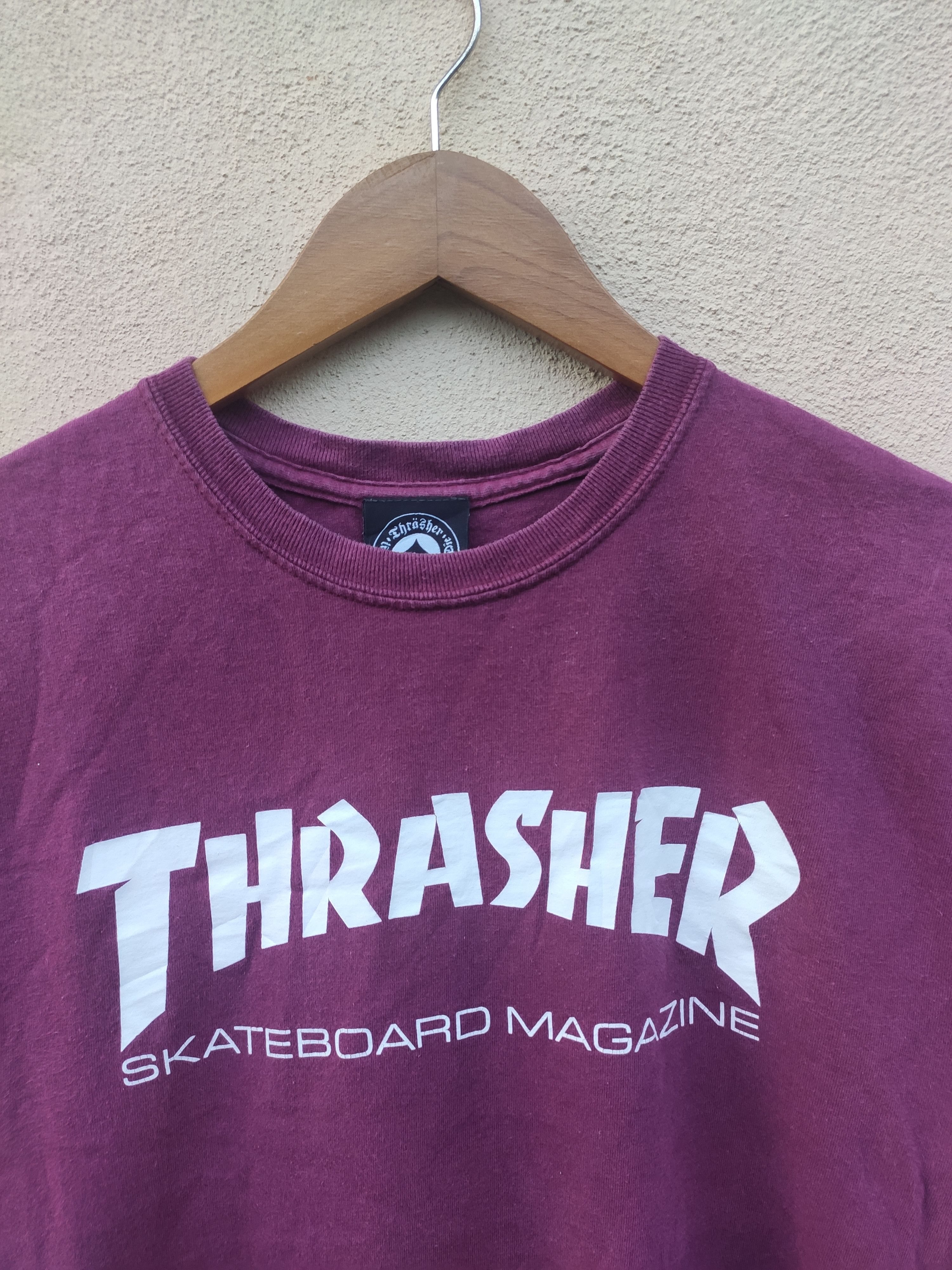 Thrasher Vintage 90s Vintage Trasher Magazine t shirt spell out Size US M / EU 48-50 / 2 - 2 Thumbnail