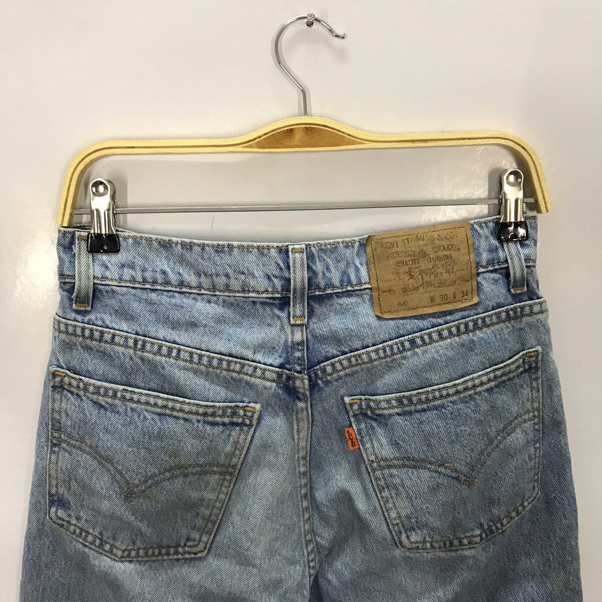 Levi's × Levi's Vintage Clothing × Vintage Levi’s 607 Orange tab art Snake denim pant Size US 27 - 7 Thumbnail