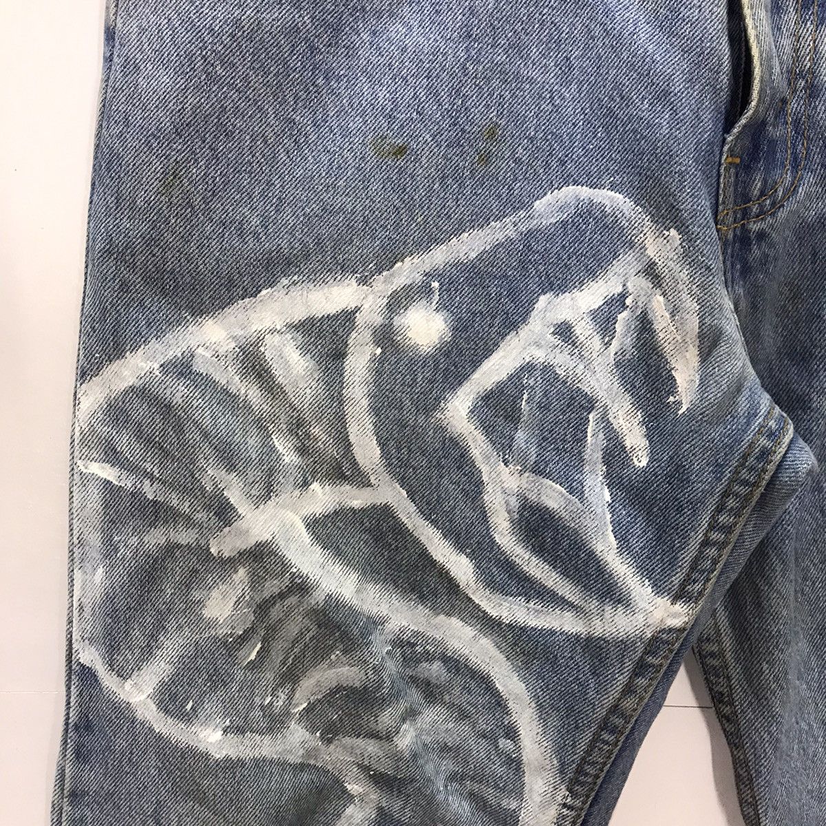 Levi's × Levi's Vintage Clothing × Vintage Levi’s 607 Orange tab art Snake denim pant Size US 27 - 4 Thumbnail