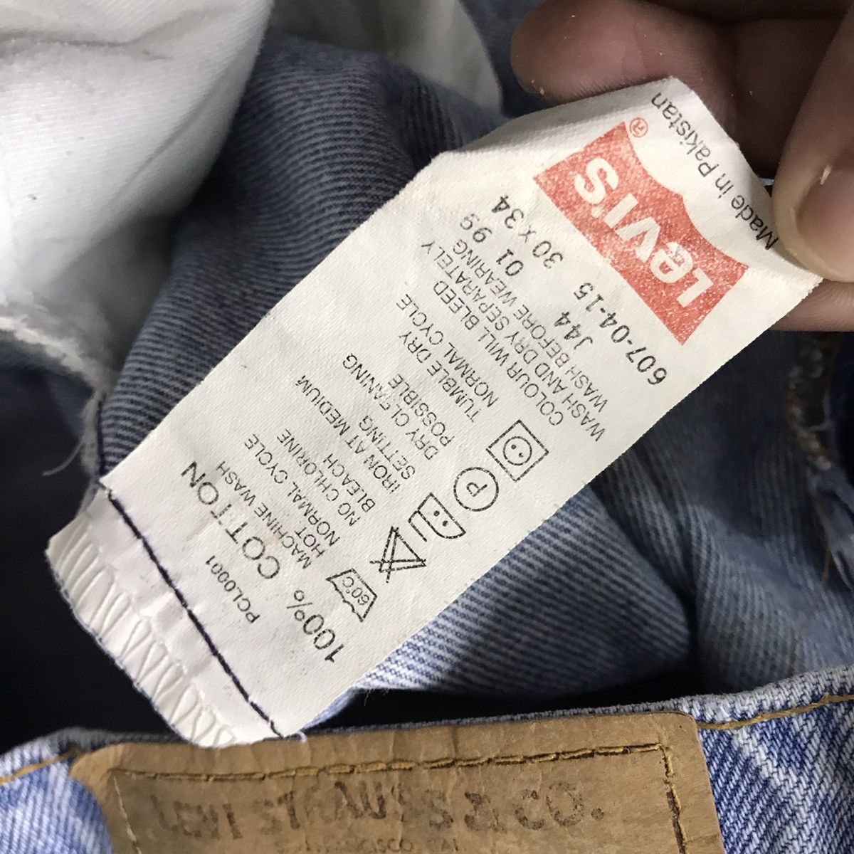 Levi's × Levi's Vintage Clothing × Vintage Levi’s 607 Orange tab art Snake denim pant Size US 27 - 10 Thumbnail