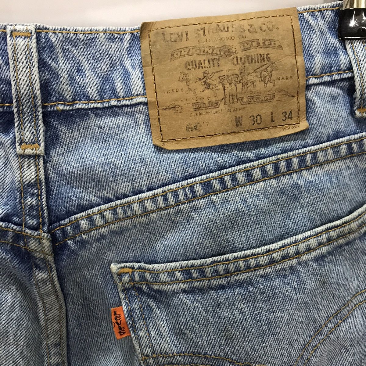 Levi's × Levi's Vintage Clothing × Vintage Levi’s 607 Orange tab art Snake denim pant Size US 27 - 8 Thumbnail