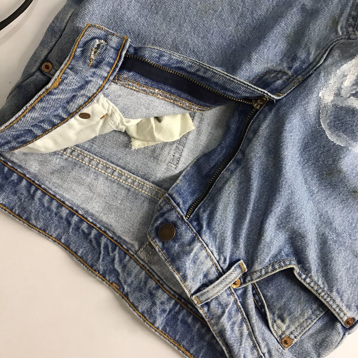 Levi's × Levi's Vintage Clothing × Vintage Levi’s 607 Orange tab art Snake denim pant Size US 27 - 11 Thumbnail