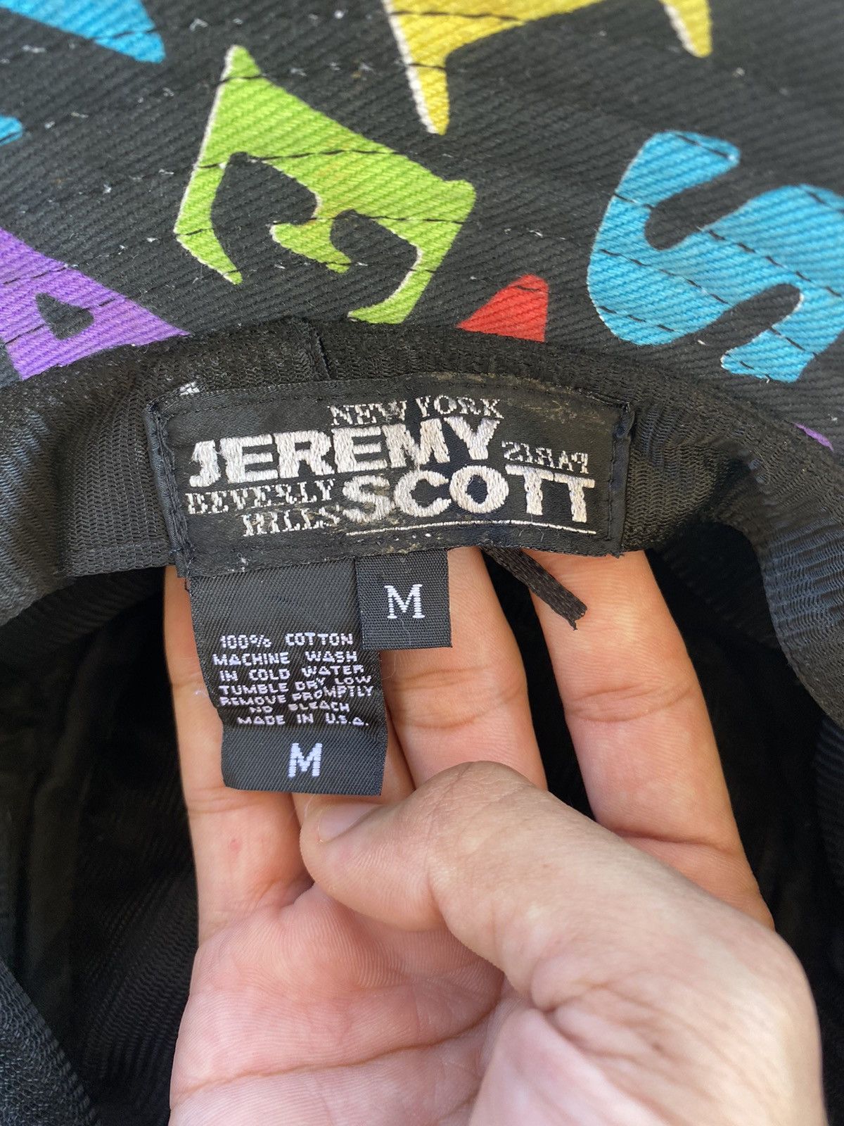 Jeremy Scott RARE‼️JEREMY SCOTT🇺🇸 MONOGRAM ABC BUCKET HAT CUSTOM Size ONE SIZE - 7 Thumbnail