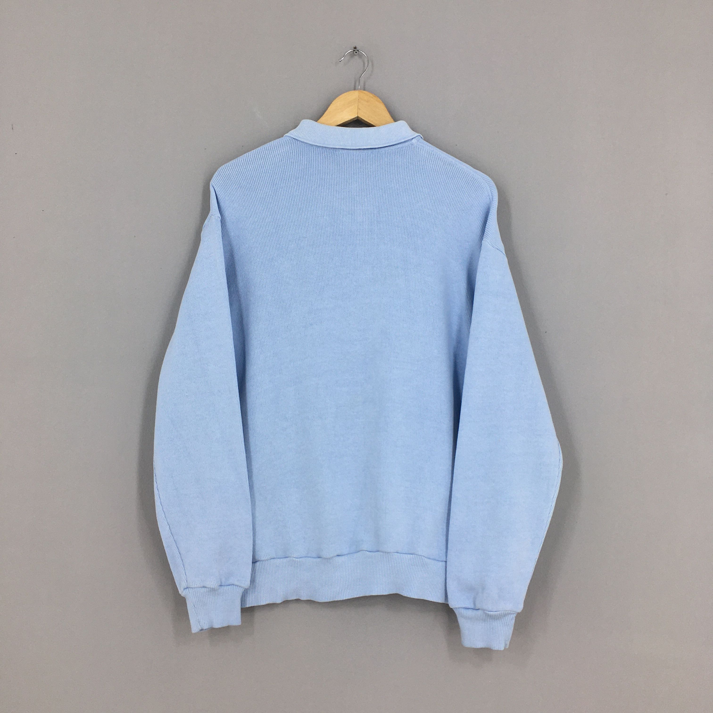 Lacoste Vintage Chemise Lacoste Blue Polo Sweatshirt Medium Size US M / EU 48-50 / 2 - 8 Thumbnail