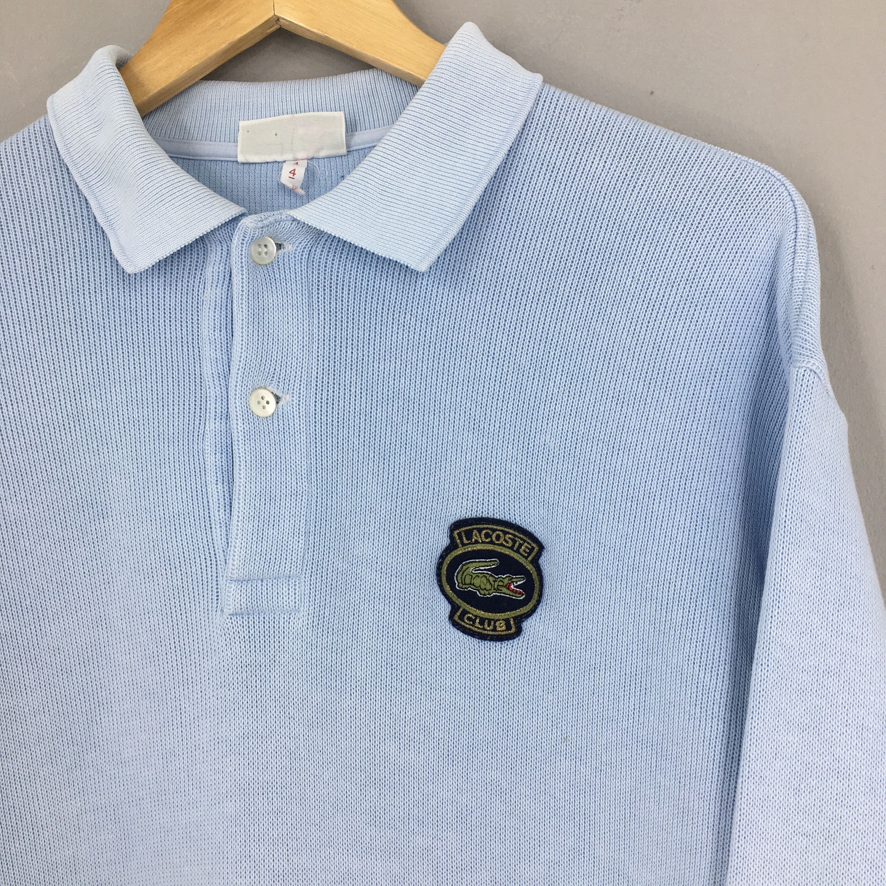 Lacoste Vintage Chemise Lacoste Blue Polo Sweatshirt Medium Size US M / EU 48-50 / 2 - 4 Thumbnail