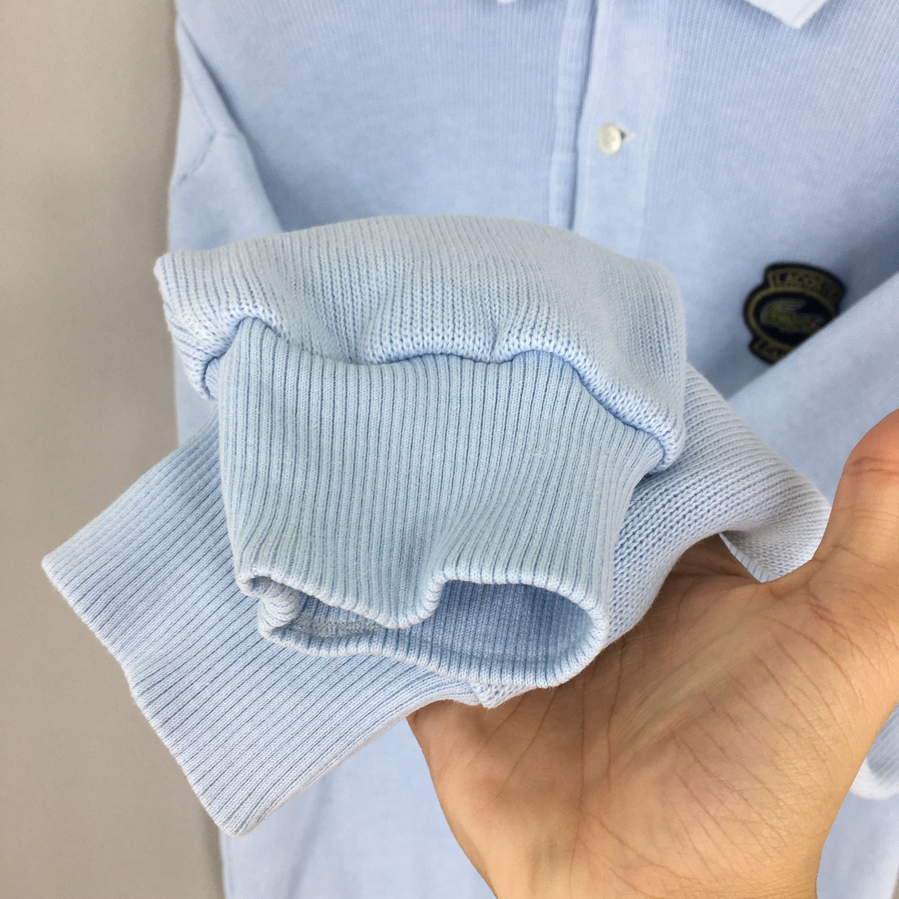 Lacoste Vintage Chemise Lacoste Blue Polo Sweatshirt Medium Size US M / EU 48-50 / 2 - 5 Thumbnail