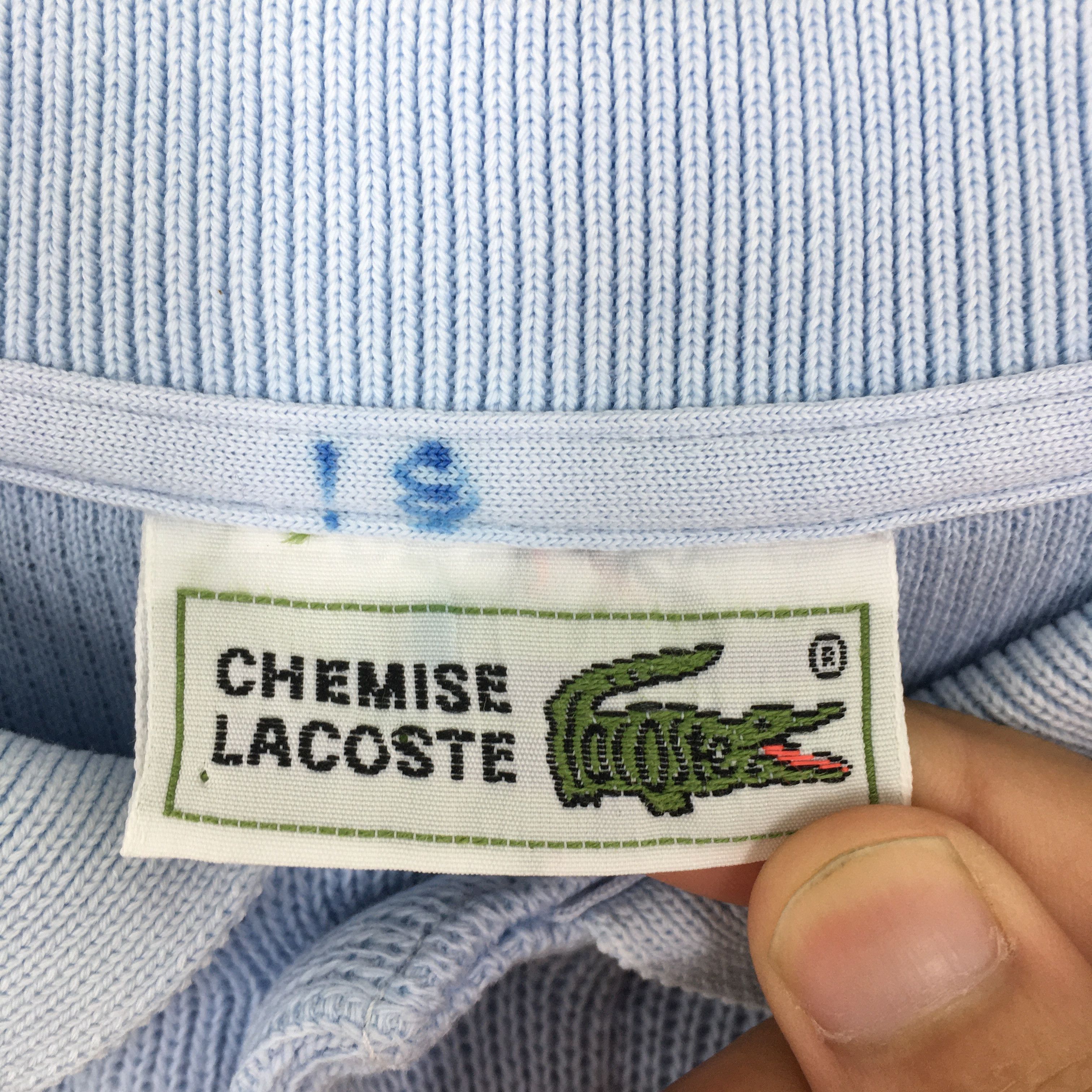 Lacoste Vintage Chemise Lacoste Blue Polo Sweatshirt Medium Size US M / EU 48-50 / 2 - 6 Thumbnail