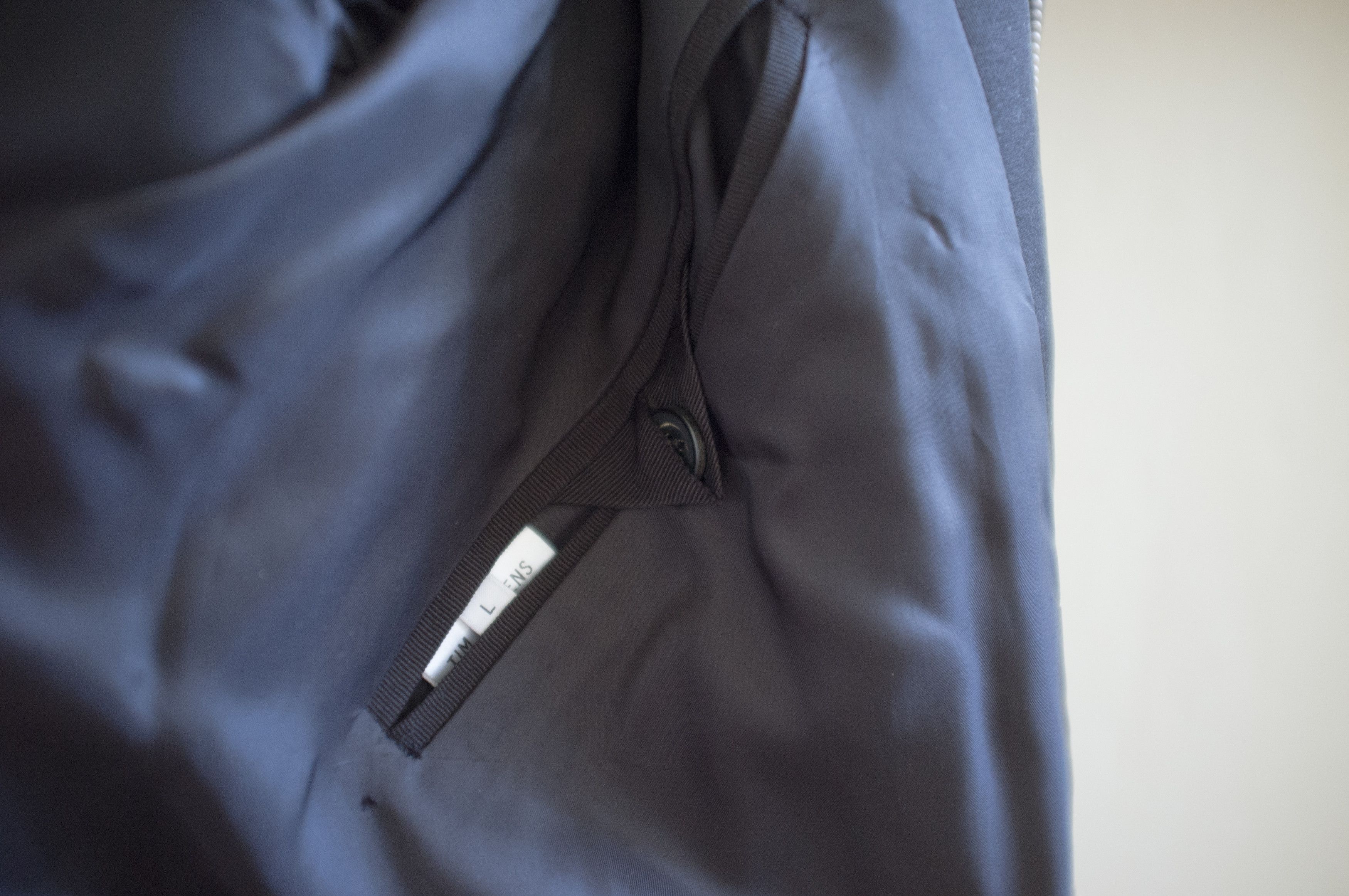 Tim Coppens black paneled wool coat with leather trim Size US L / EU 52-54 / 3 - 10 Thumbnail