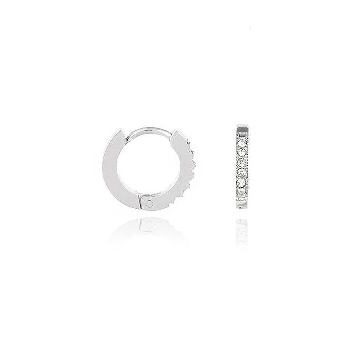 Jewelry × Vintage Fashion Silver Round Men's Stud Earrings Size ONE SIZE - 2 Thumbnail