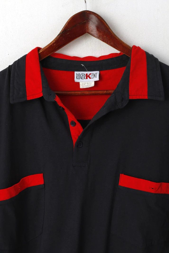Vintage Roger Kent Men 62 XXL Polo Shirt Navy Cotton Vintage 3809 Size US XXL / EU 58 / 5 - 3 Thumbnail