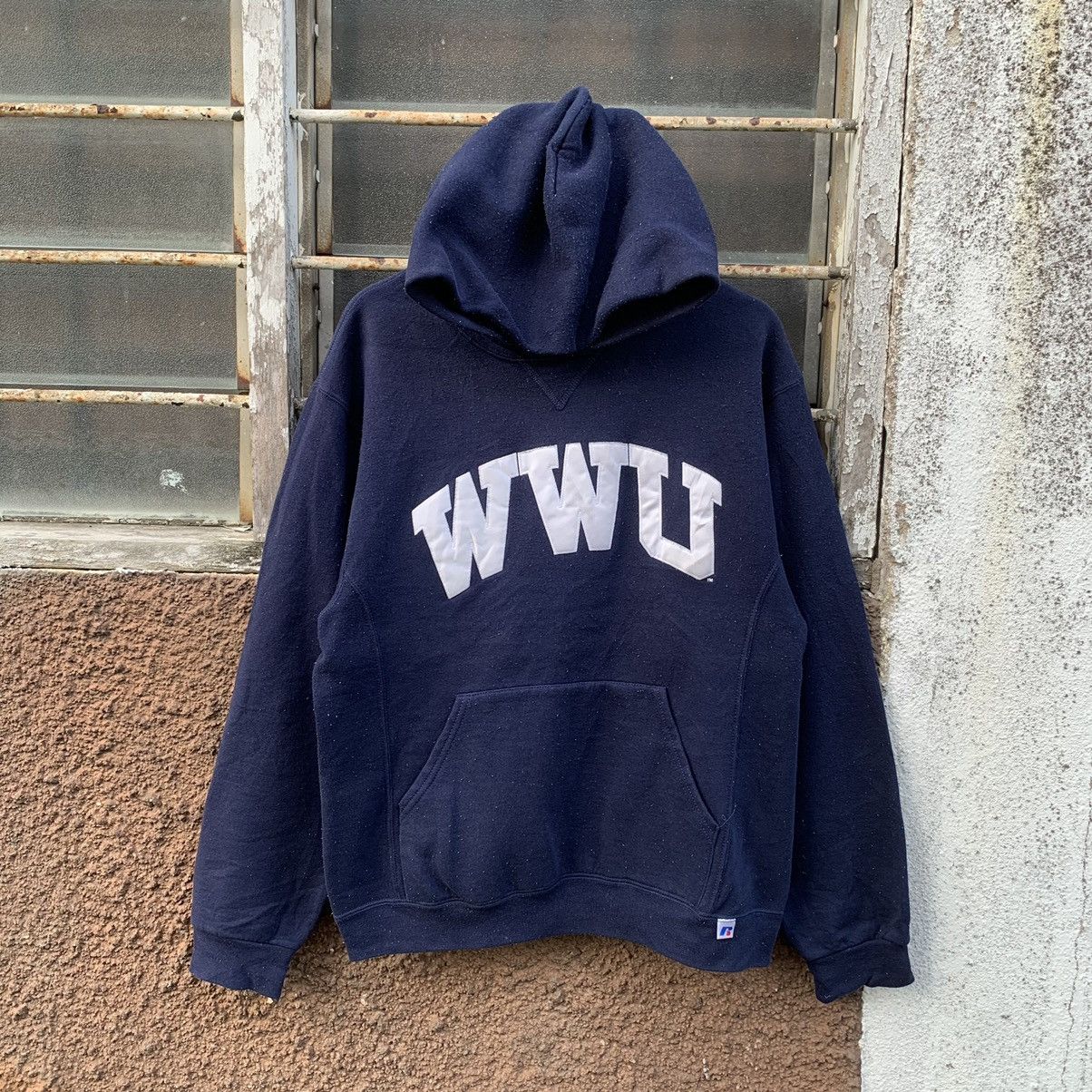 Russell Athletic × Vintage 💥 1990’s Vintage Russell Atheletic Spell Out Hoodie Sweater Size US M / EU 48-50 / 2 - 1 Thumbnail