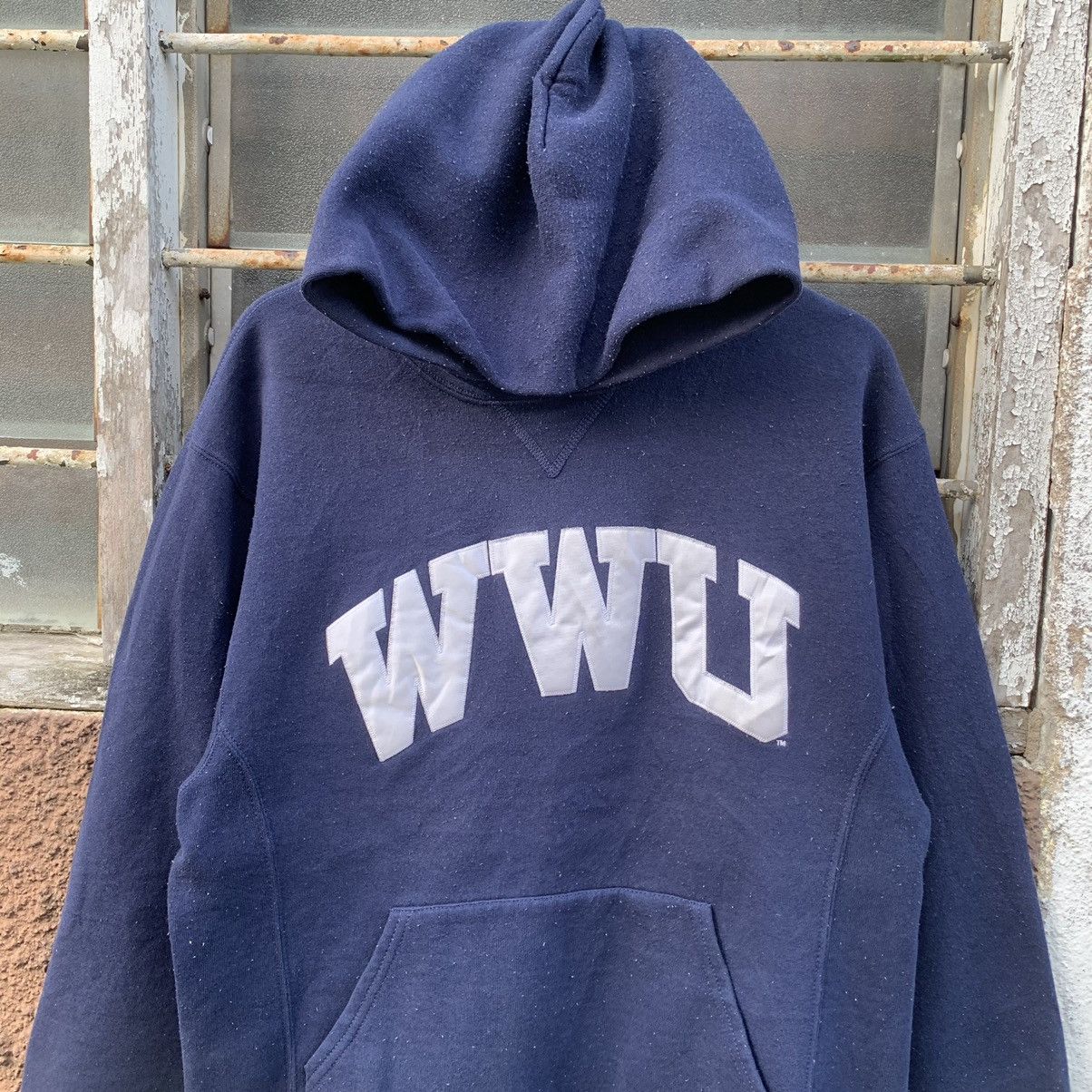 Russell Athletic × Vintage 💥 1990’s Vintage Russell Atheletic Spell Out Hoodie Sweater Size US M / EU 48-50 / 2 - 2 Thumbnail