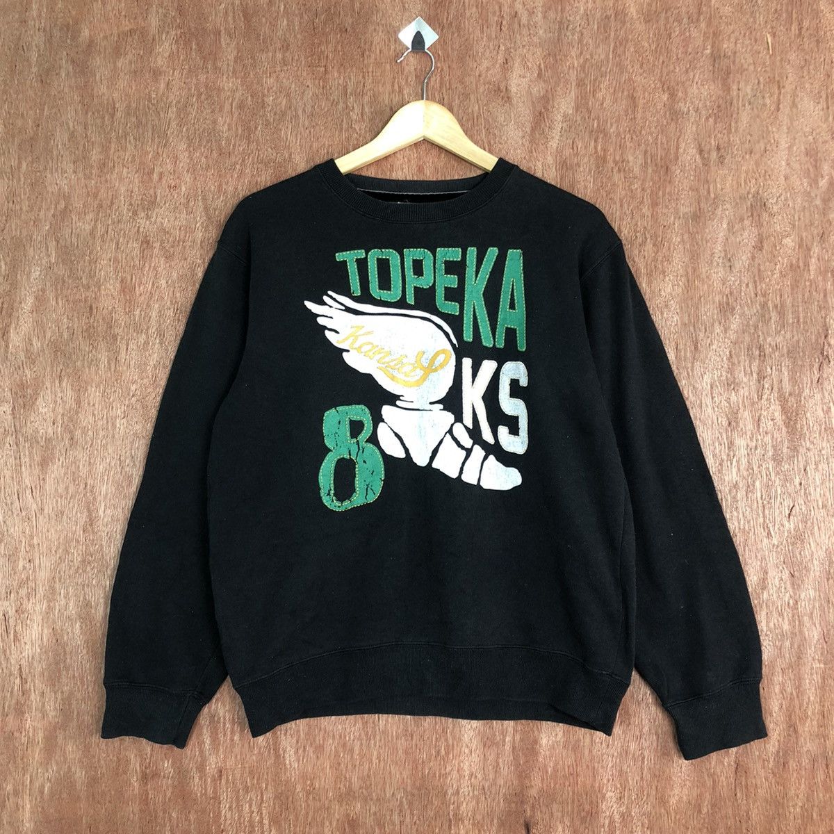 Japanese Brand Topeka Black Big Logo sweatshirt japan #6015 Size US M / EU 48-50 / 2 - 1 Thumbnail