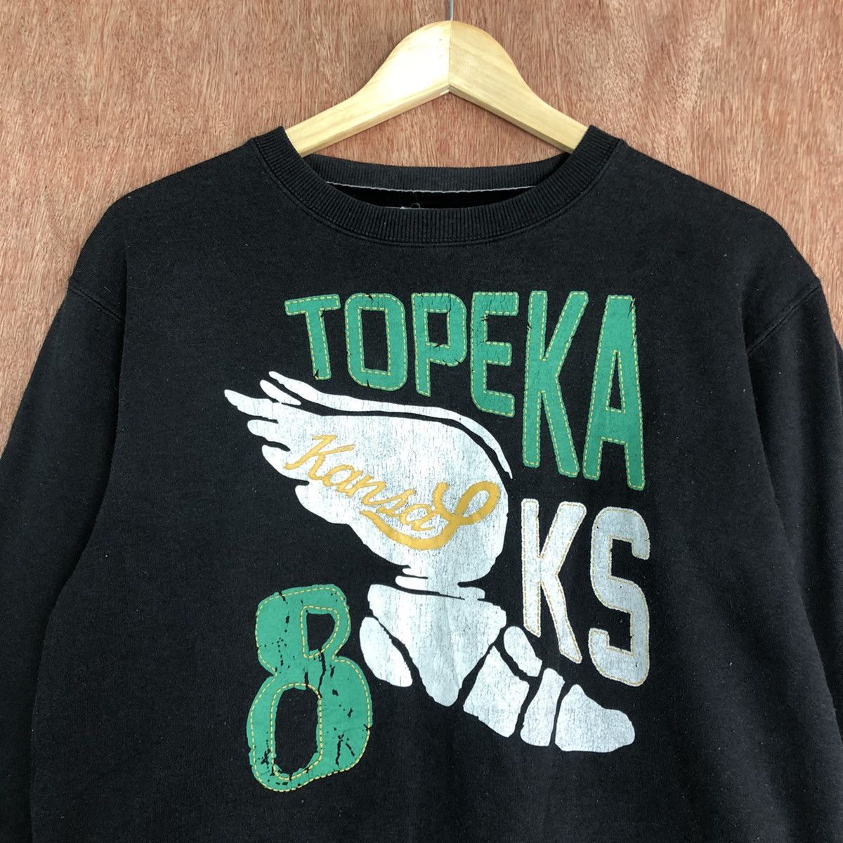Japanese Brand Topeka Black Big Logo sweatshirt japan #6015 Size US M / EU 48-50 / 2 - 2 Thumbnail