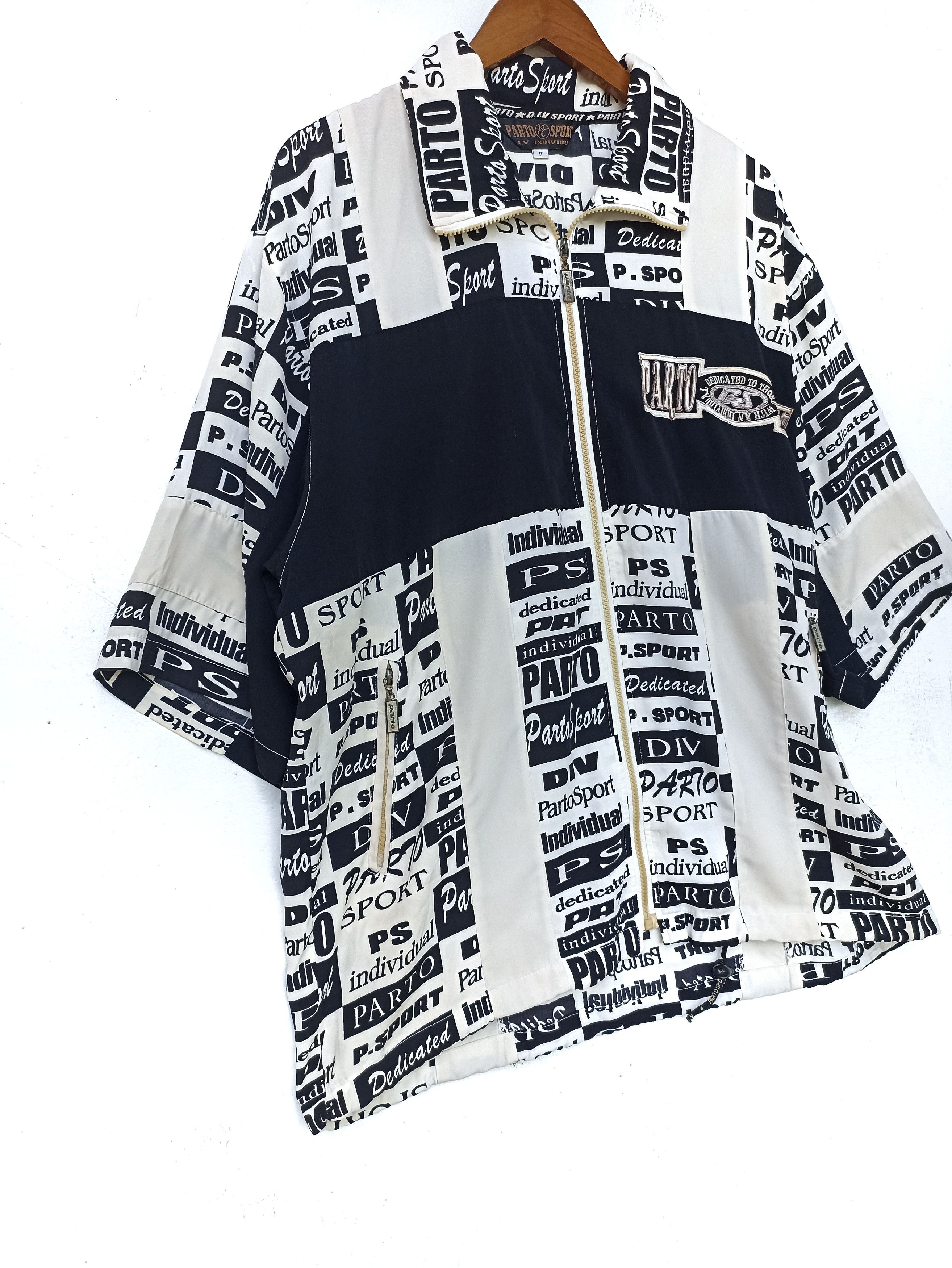 Japanese Brand 🔥 Parto Sport zipper shirt full print Size US XL / EU 56 / 4 - 3 Thumbnail