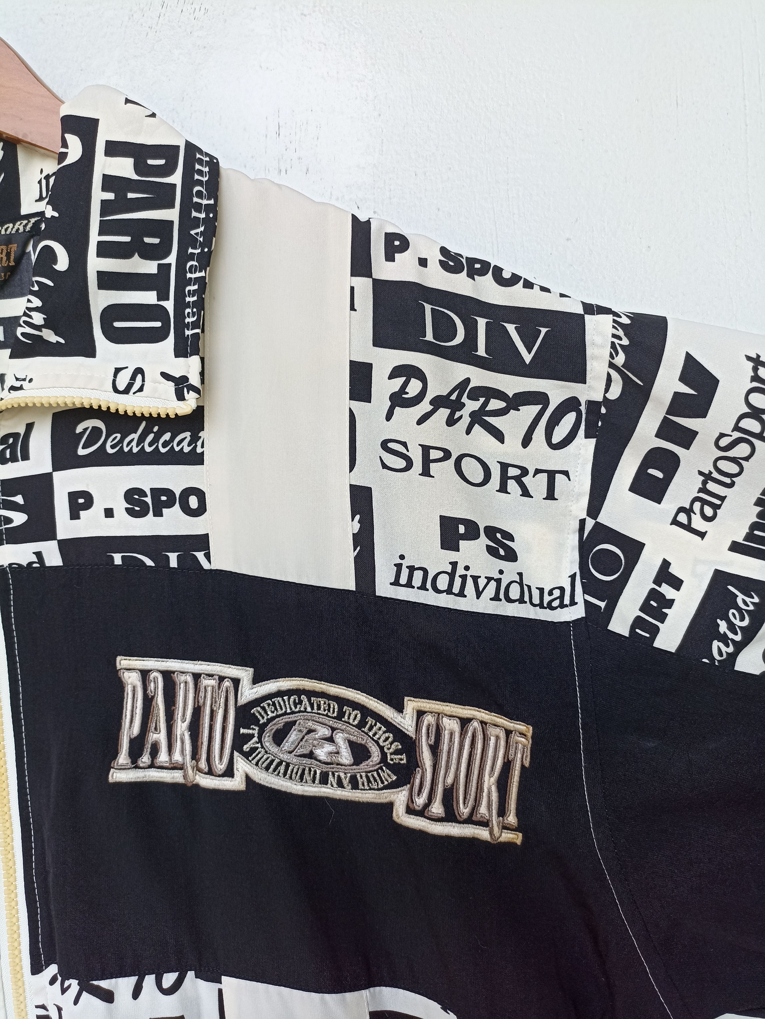 Japanese Brand 🔥 Parto Sport zipper shirt full print Size US XL / EU 56 / 4 - 8 Thumbnail