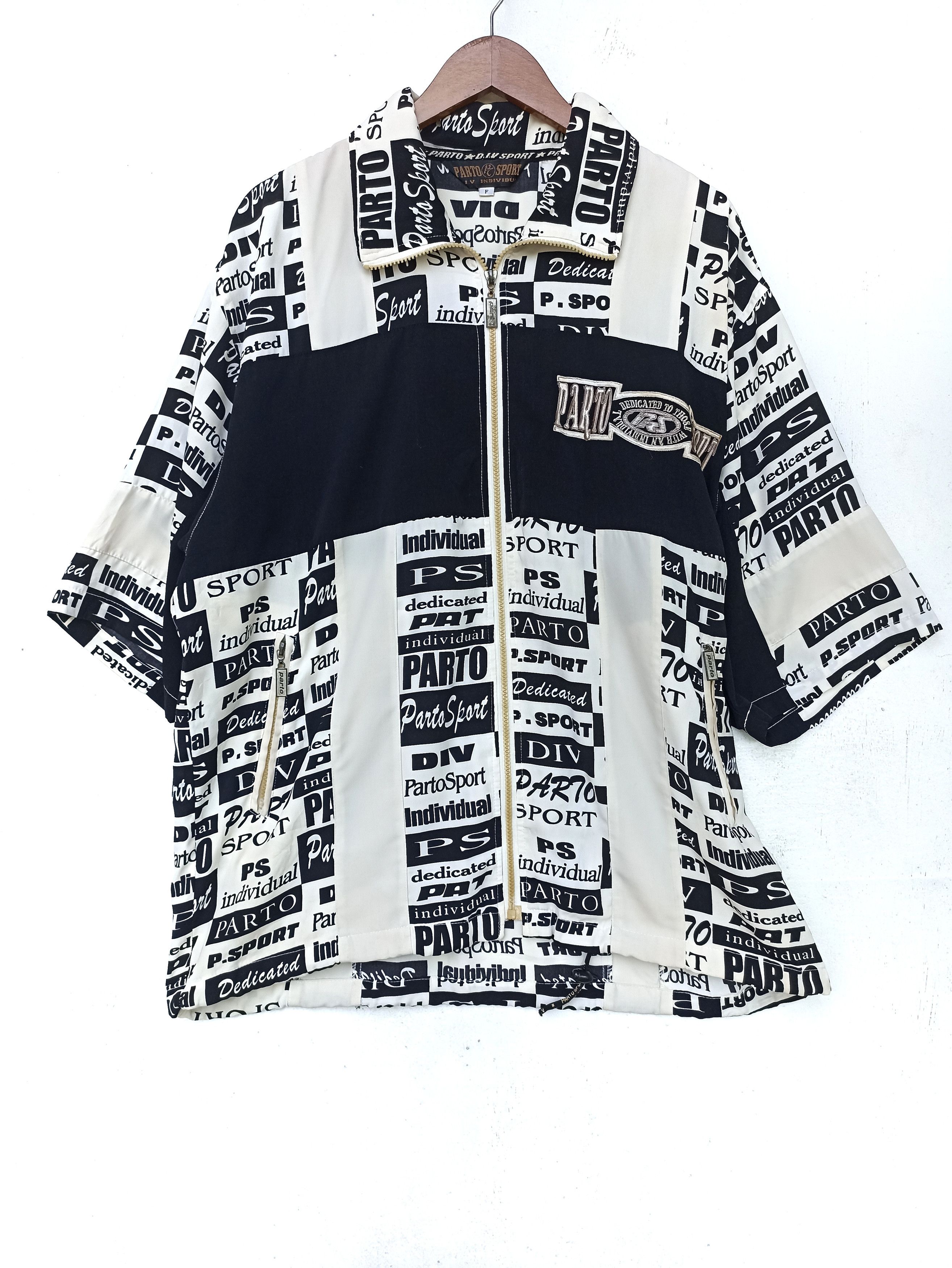 Japanese Brand 🔥 Parto Sport zipper shirt full print Size US XL / EU 56 / 4 - 1 Thumbnail