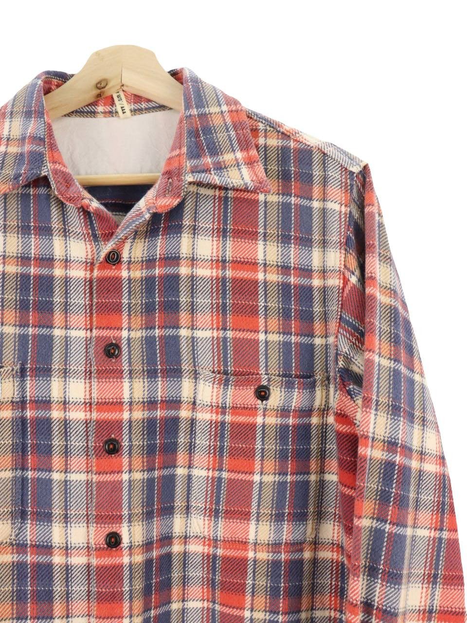 Hiroshi Kato × KATO KATO AAA Plaid Blanket Style Flannel Japan Designer Shirt Size US S / EU 44-46 / 1 - 4 Thumbnail