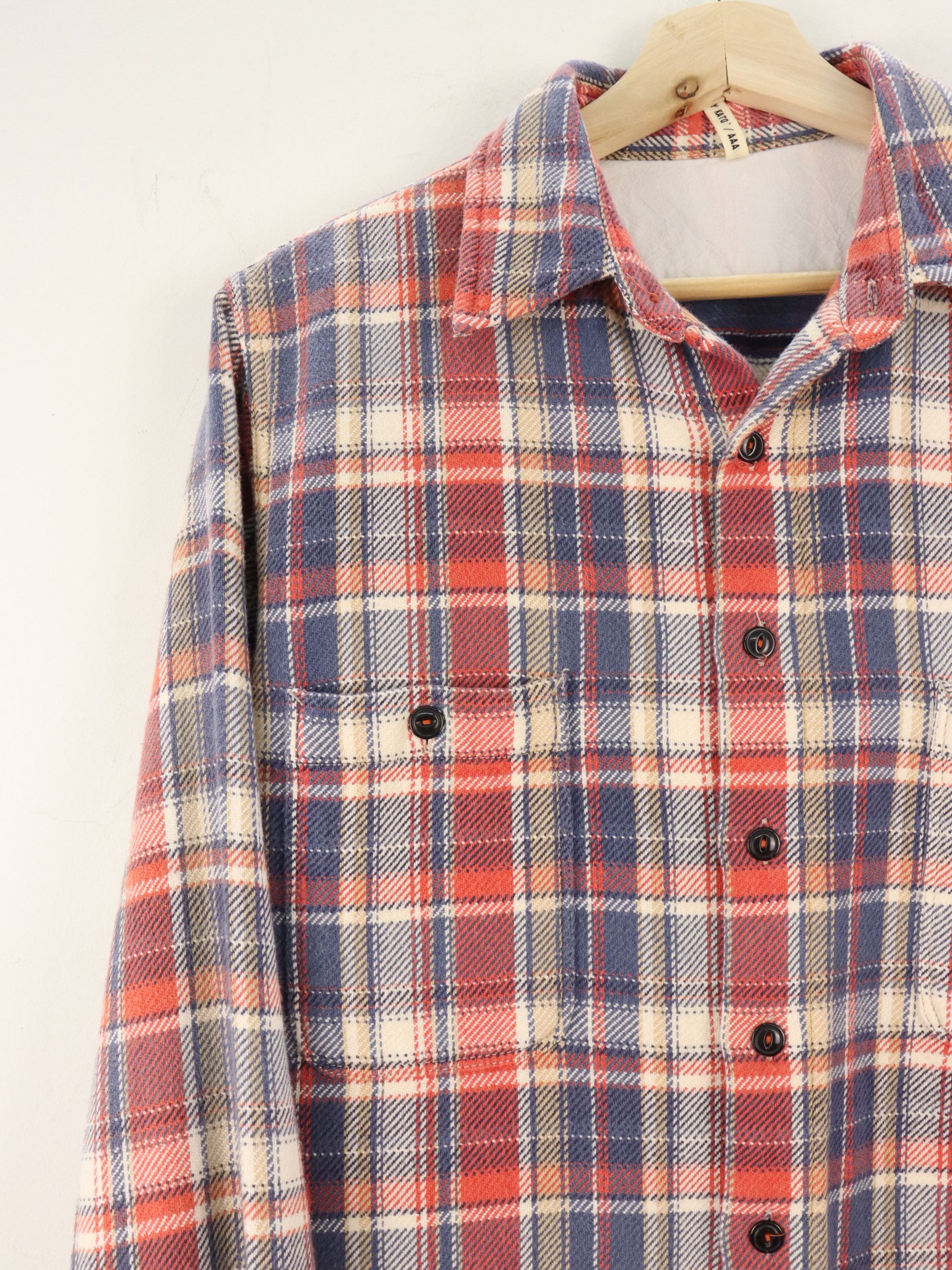 Hiroshi Kato × KATO KATO AAA Plaid Blanket Style Flannel Japan Designer Shirt Size US S / EU 44-46 / 1 - 6 Thumbnail