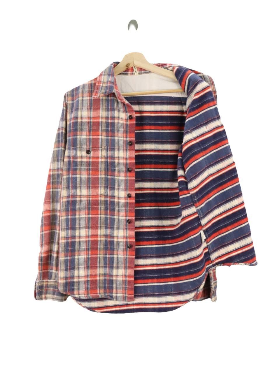 image of Hiroshi Kato x Kato Aaa Plaid Blanket Style Flannel Japan Designer Shirt, Men's (Size Small)
